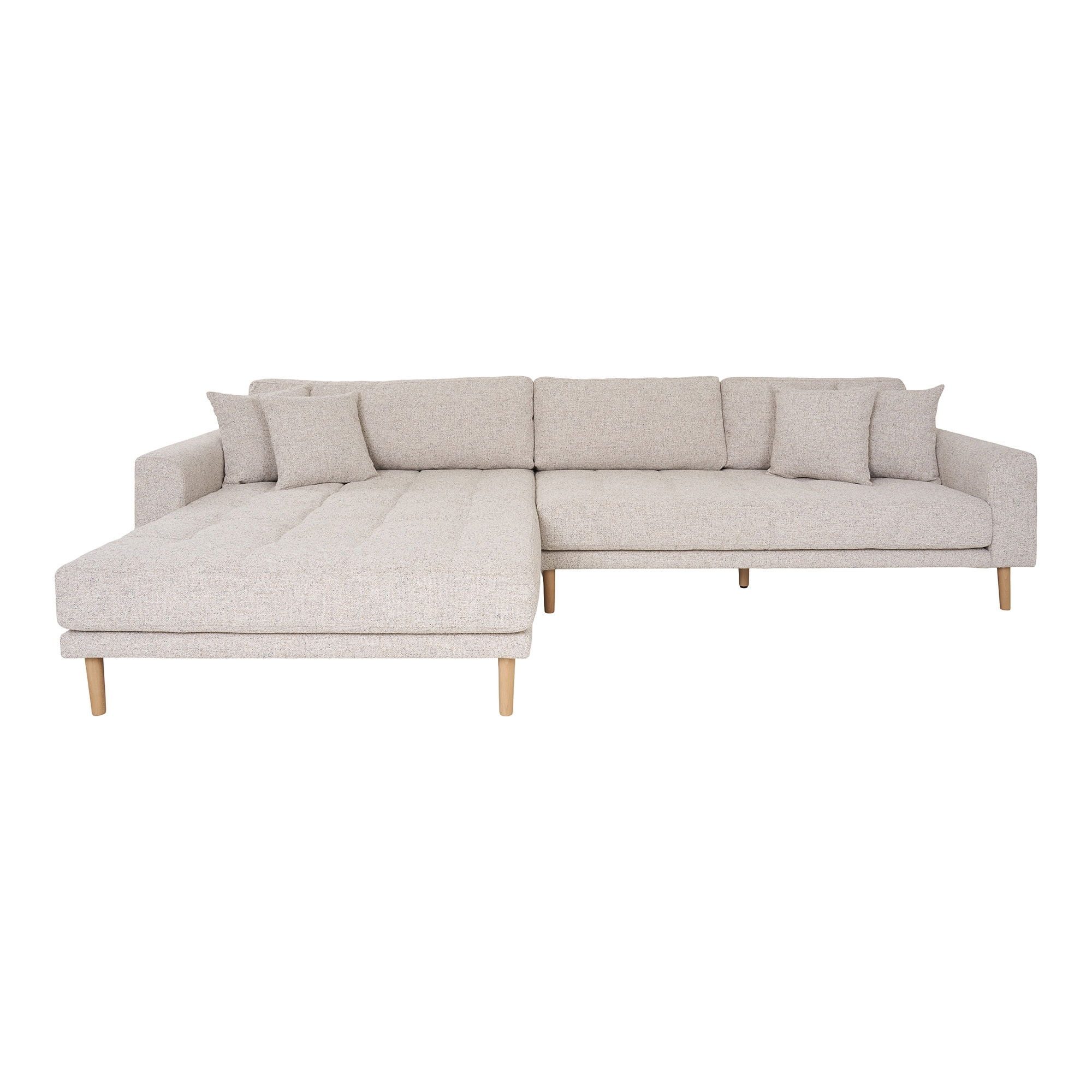 freiraum Ecksofa Lido, in beige melange, Polyester - 290x76x92cm (BxHxT)