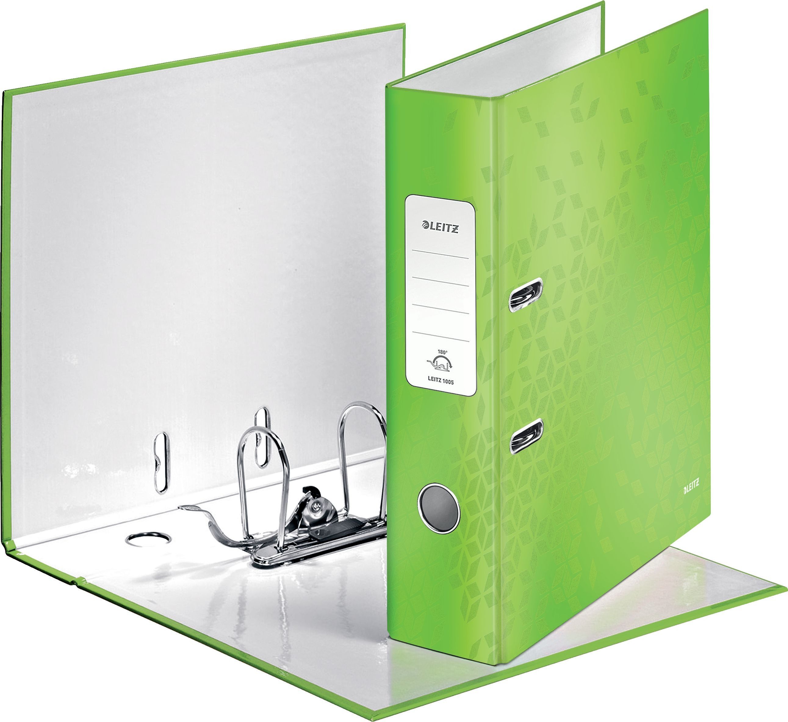 LEITZ Aktenordner Ordner Wow A4 breit grün Packung mit 10 Stück