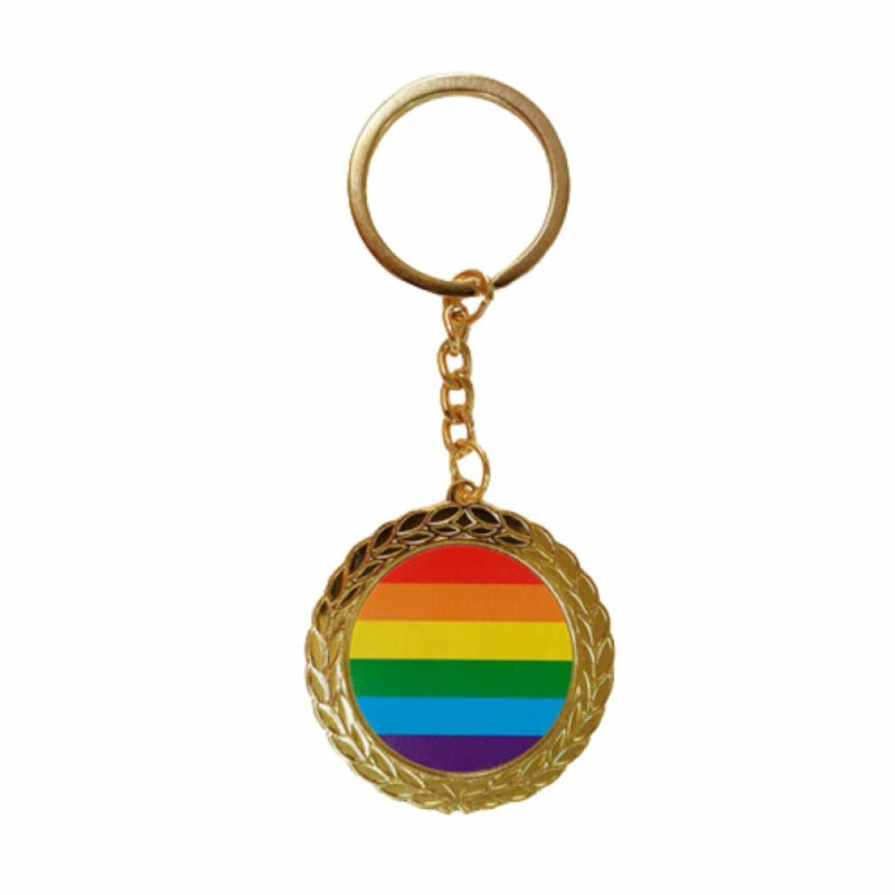 DIVERTY SEX Terrariendeko LGBT Stolz Runde Metall Schlüsselanhänger