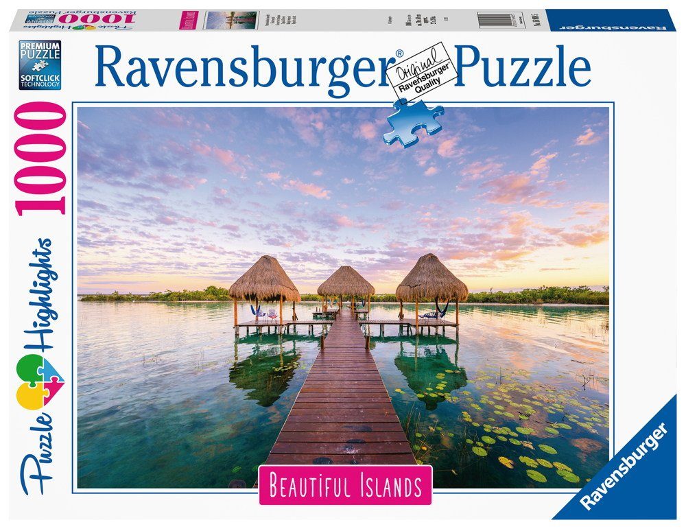 Ravensburger Puzzle Beautiful Islands Paradiesische Aussicht 16908, 1000 Puzzleteile