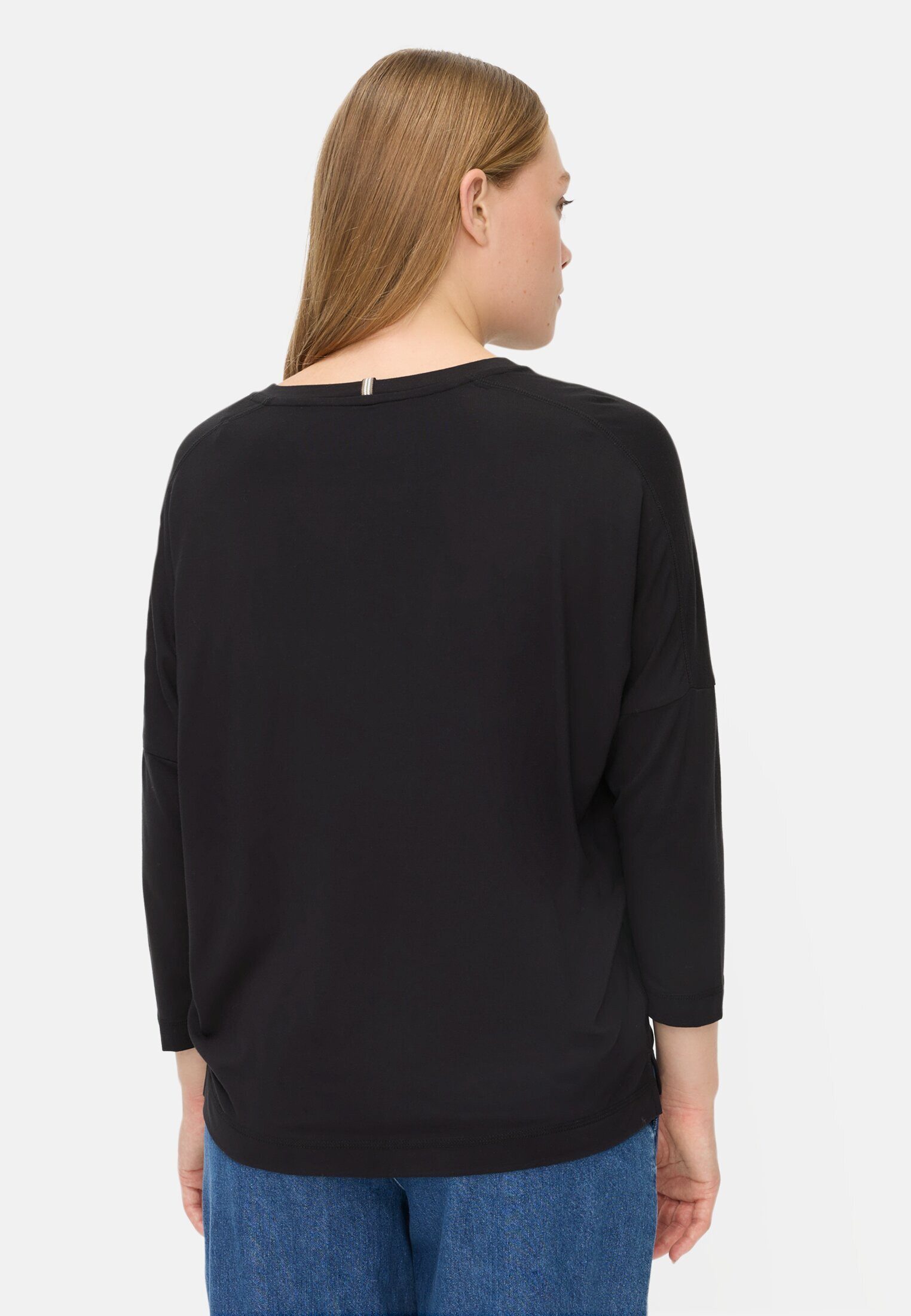 camel active Longsleeve Langarmshirt mit Rundhalsausschnitt Dreiviertelarm günstig online kaufen
