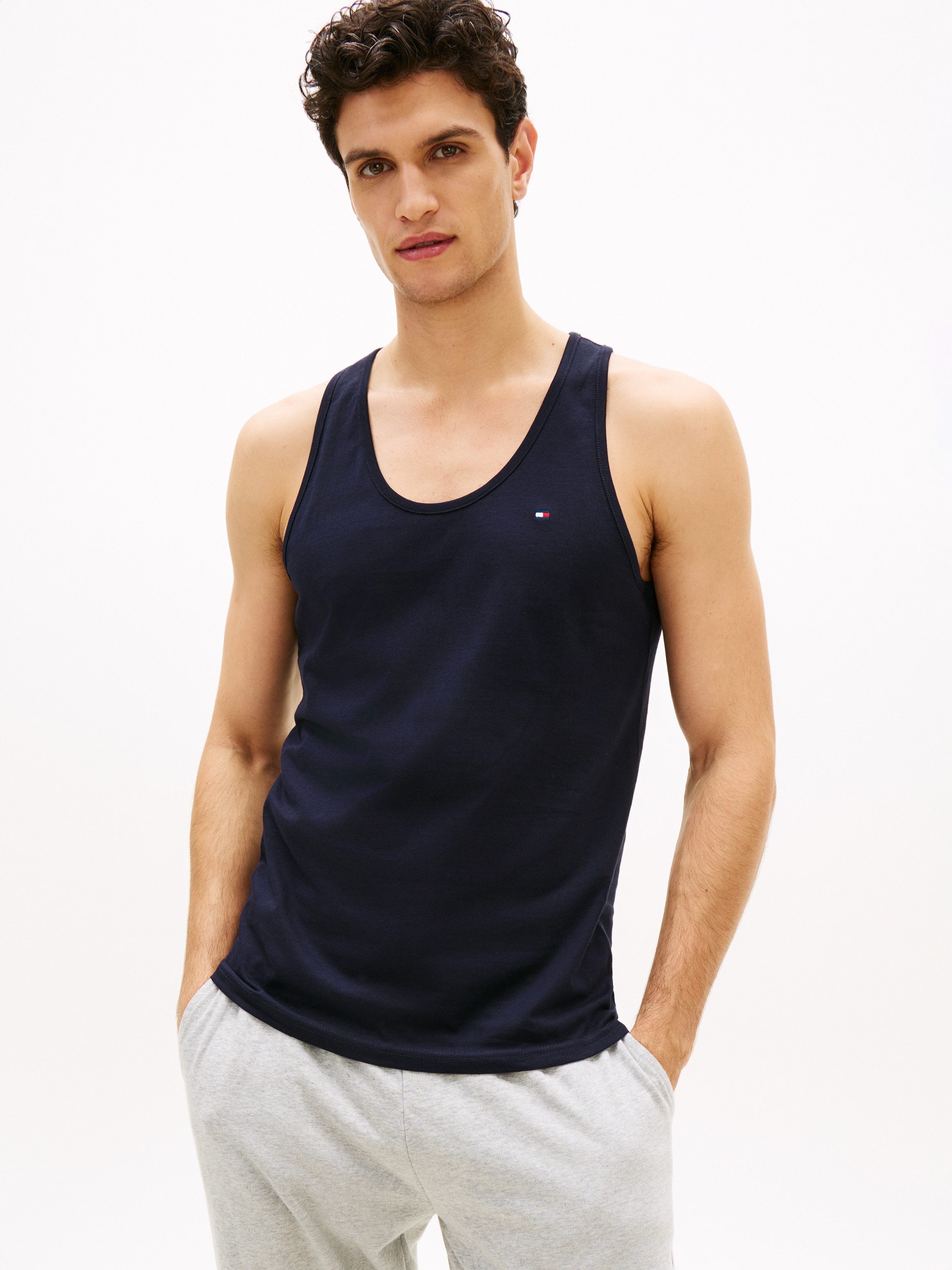 Tommy Hilfiger Underwear Tanktop Regular fit mit Rundhalsausschnitt – Bild 2 von 5