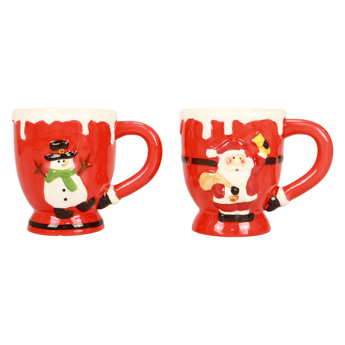 Weihnachtsmann Weihnachtstassen "Weihnachtszauber" Keramik 10,5cm mit Weihnachtsmann