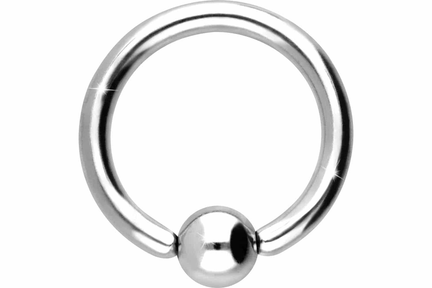 PIERCINGLINE Nasenpiercing Titan Klemmkugelring (Klemm-Ringe, 1-tlg)