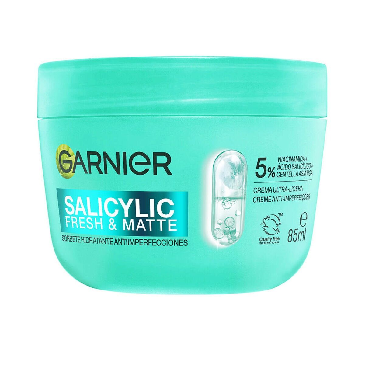 GARNIER Feuchtigkeitscreme SALICYLIC FRESH & MATTE feuchtigkeitsspendendes Sorbet