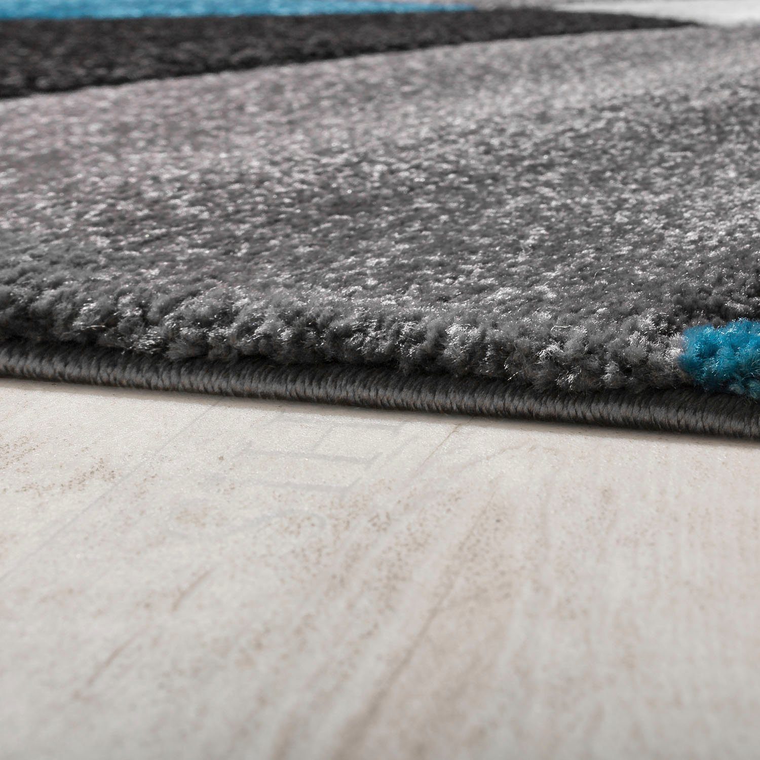 Paco Home Teppich Diamond 664, rechteckig, Höhe: 16 mm, 3D-Design, Kurzflor, 3D-Design, modernes geometrisches Muster
