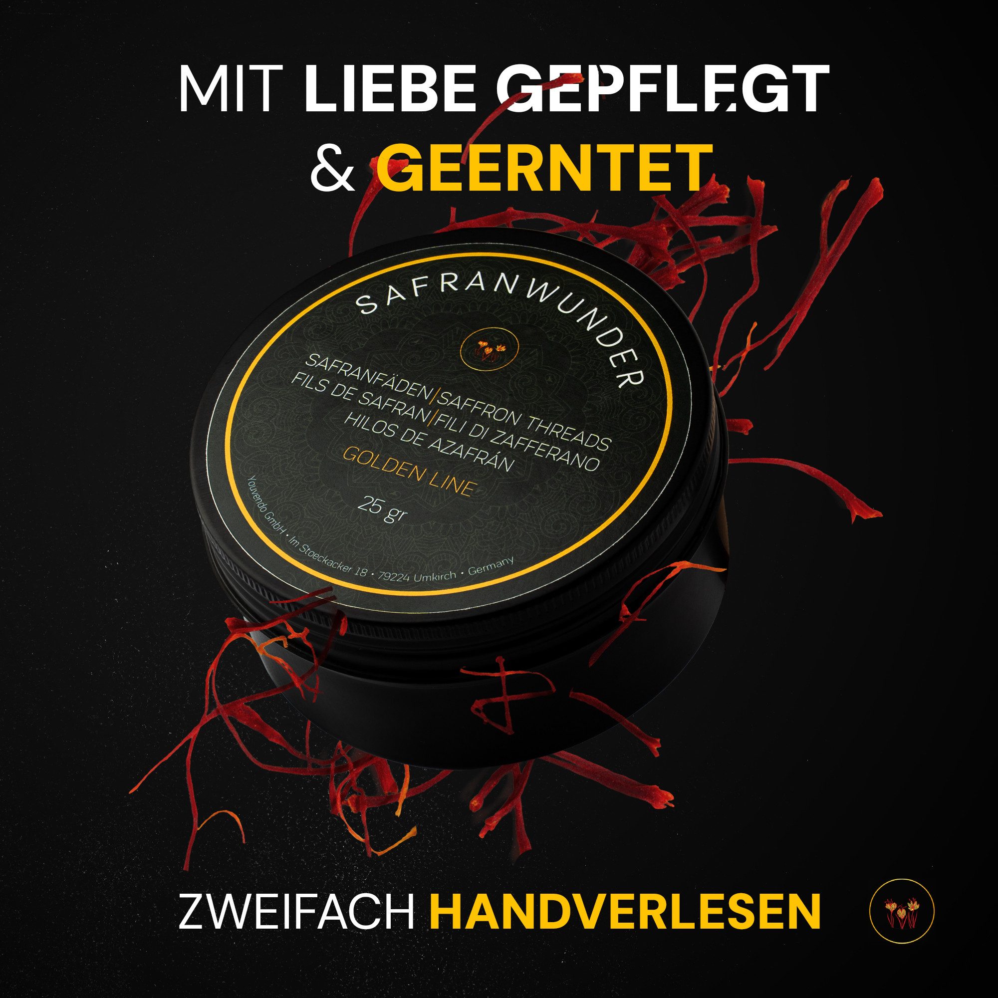 Safranwunder Gewürz Premium Safranfäden Klasse 1 (Super Negin) – Bild 4 von 5