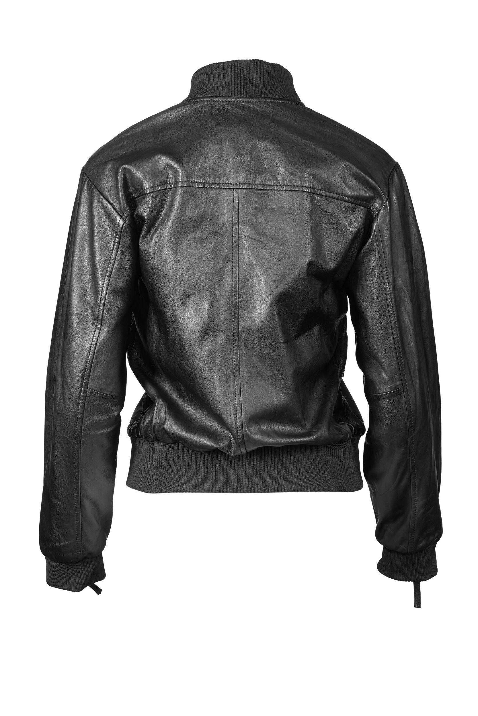 Apple of Eden Lederjacke AOE-143 (1-St) mit Reißverschlüsse an den Ärmeln günstig online kaufen
