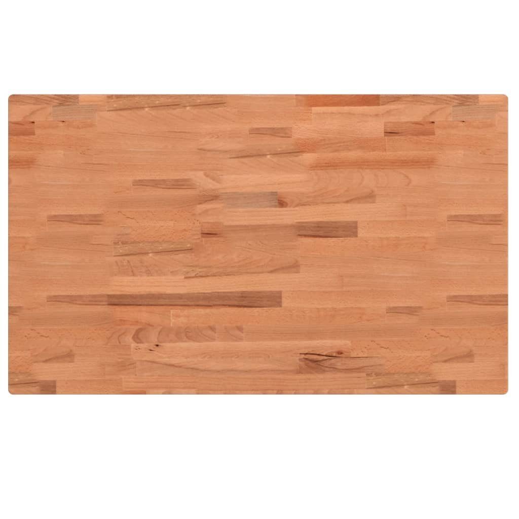 vidaXL Tischplatte Tischplatte 100x60x4 cm Rechteckig Massivholz Buche (1 St)