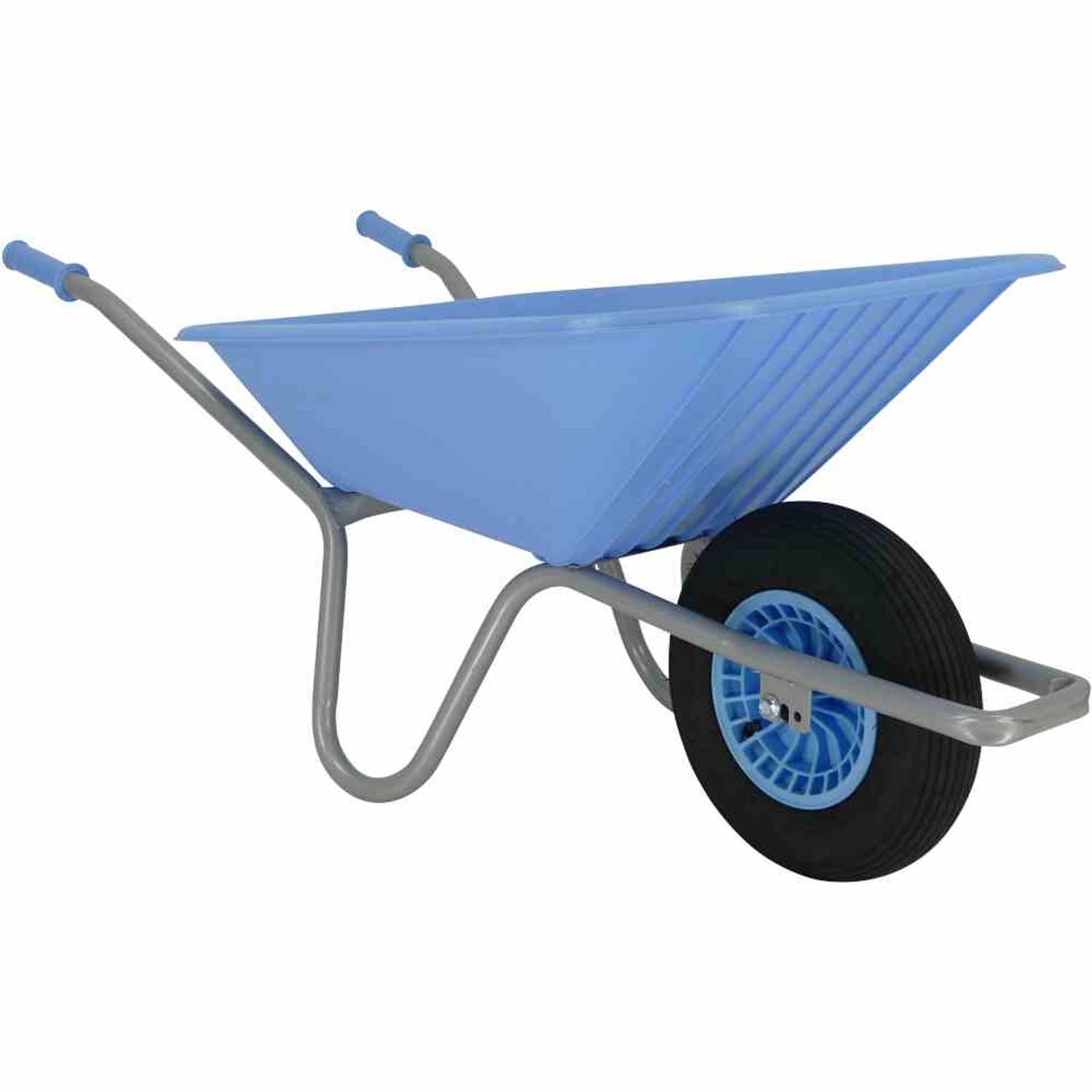 Altrad Fort Schubkarre Gartenkarre babyblau Cosmo-Line 90 Liter