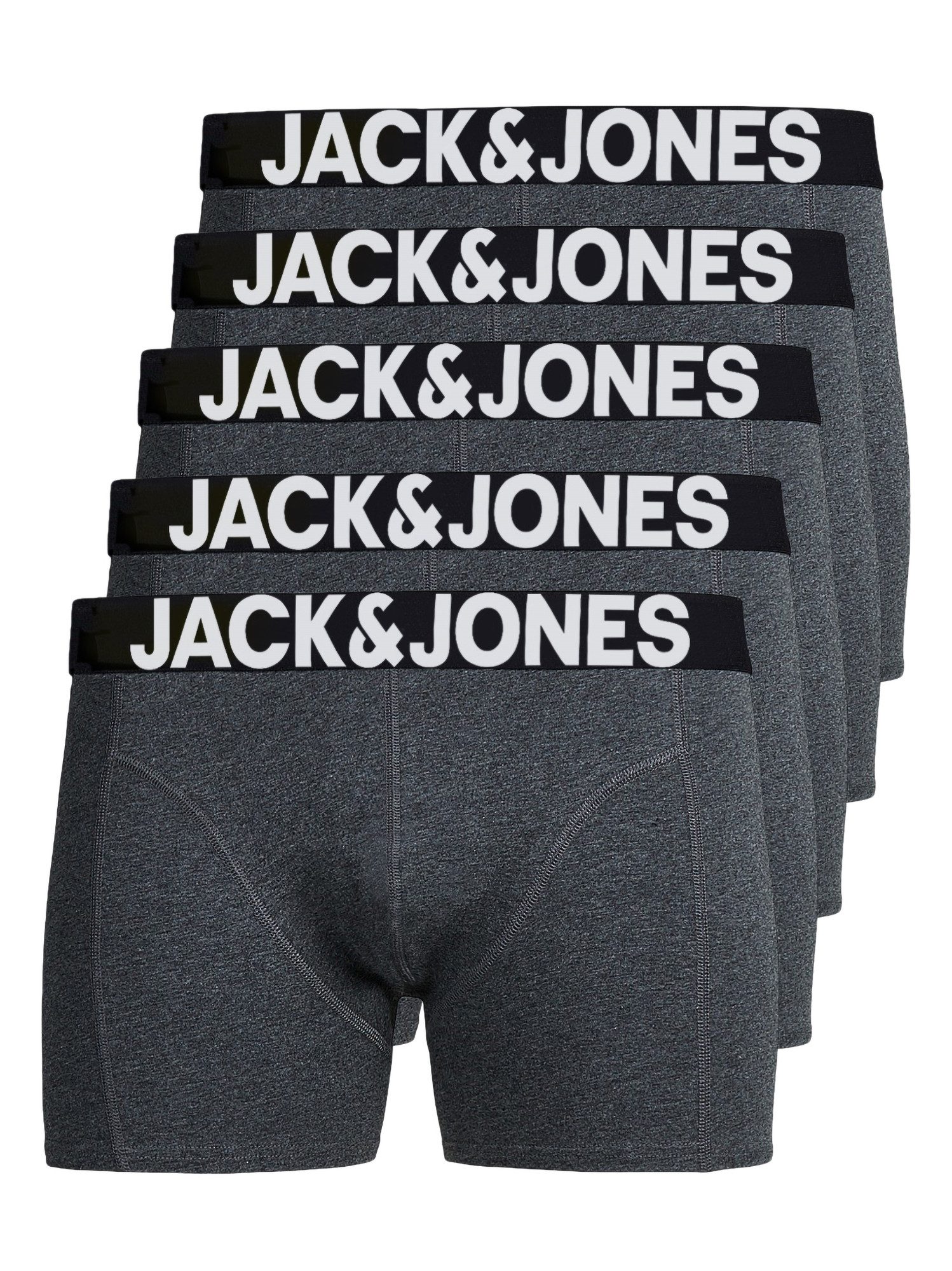 Jack & Jones Boxershorts Solid (5-St., 5er Pack) gute Passform durch elasti günstig online kaufen