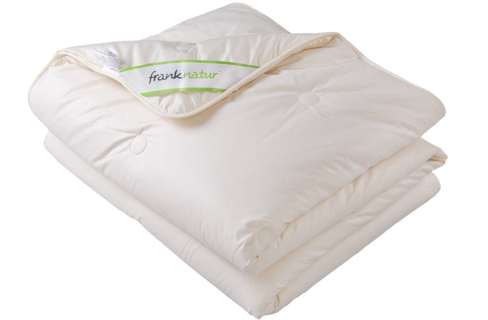 Lyocell Ganzjahresdecke Bio, 100% Lyocell/Tencel®, Bezug: franknatur, Baumwolle 100% temperaturausgleichende Naturfaserbettdecke, Füllung: kbA, Mono-Ganzjahresdecke