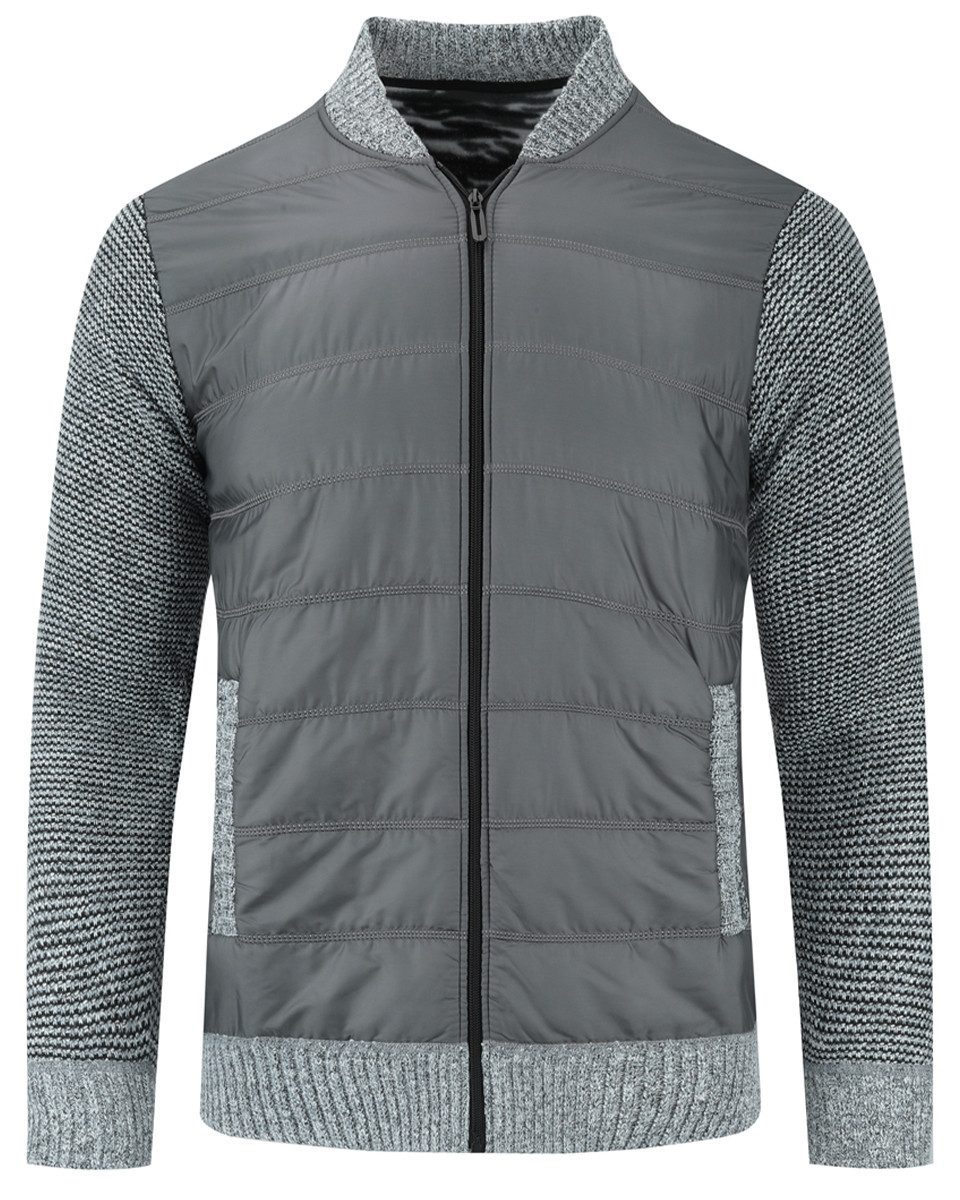 Allthemen Cardigan Herren Srtrickjacke Herbst Daunen Pullover Grobstrick Übergangsjacke