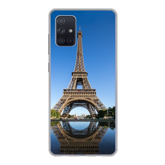 MuchoWow Handyhülle Originalfoto des Eiffelturms in Paris Handyhülle Samsung Galaxy A51 5G Smartphone-Bumper Print Handy