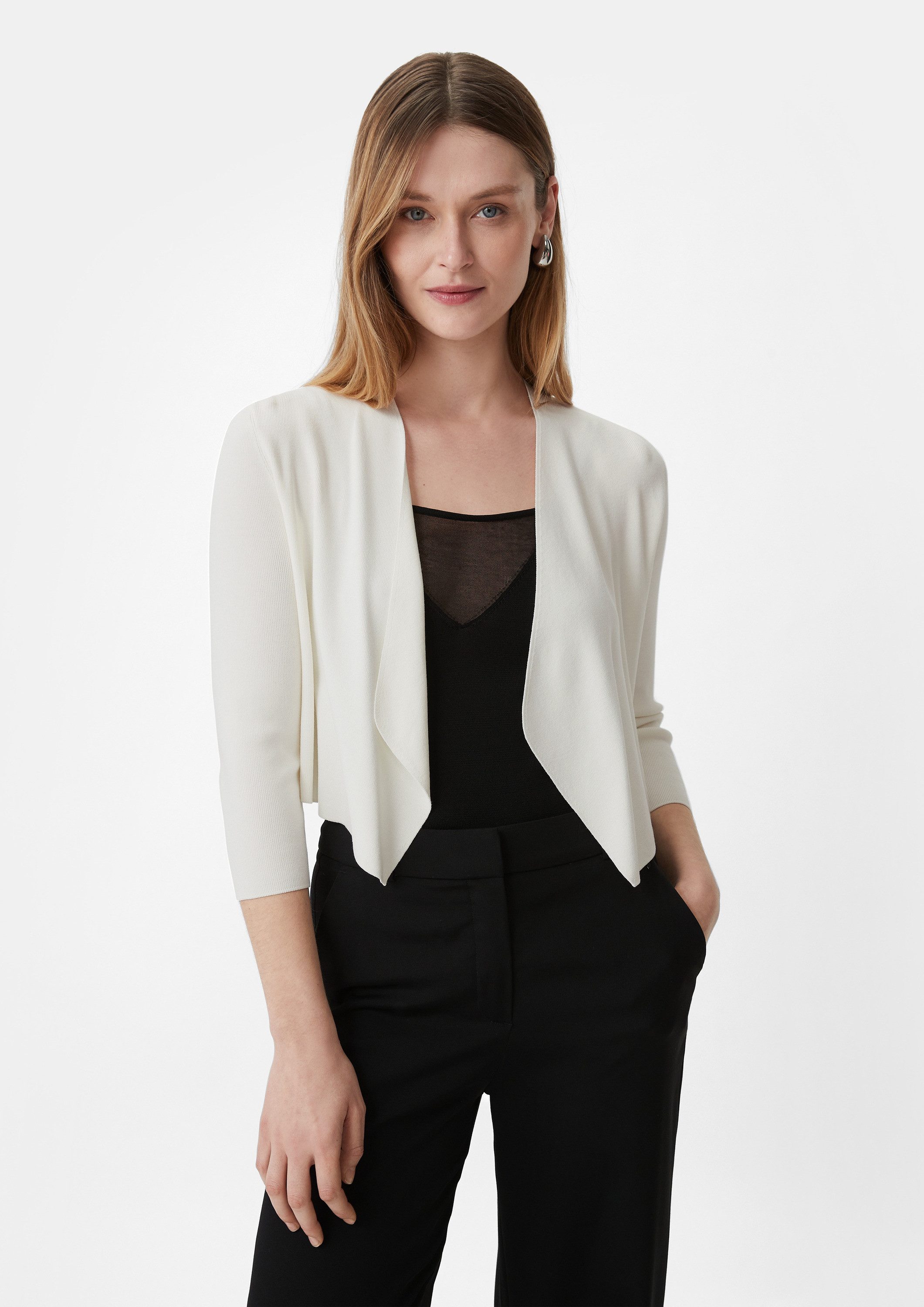 comma Cardigan Strickjacke Strickjacke aus Viskosemix