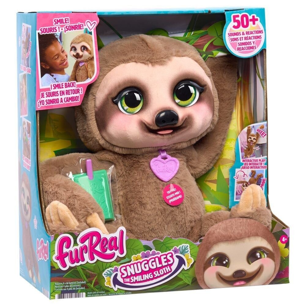Just Play Plüschfigur FurReal Snuggles Das lächelnde Faultier Interaktives Plüschtier