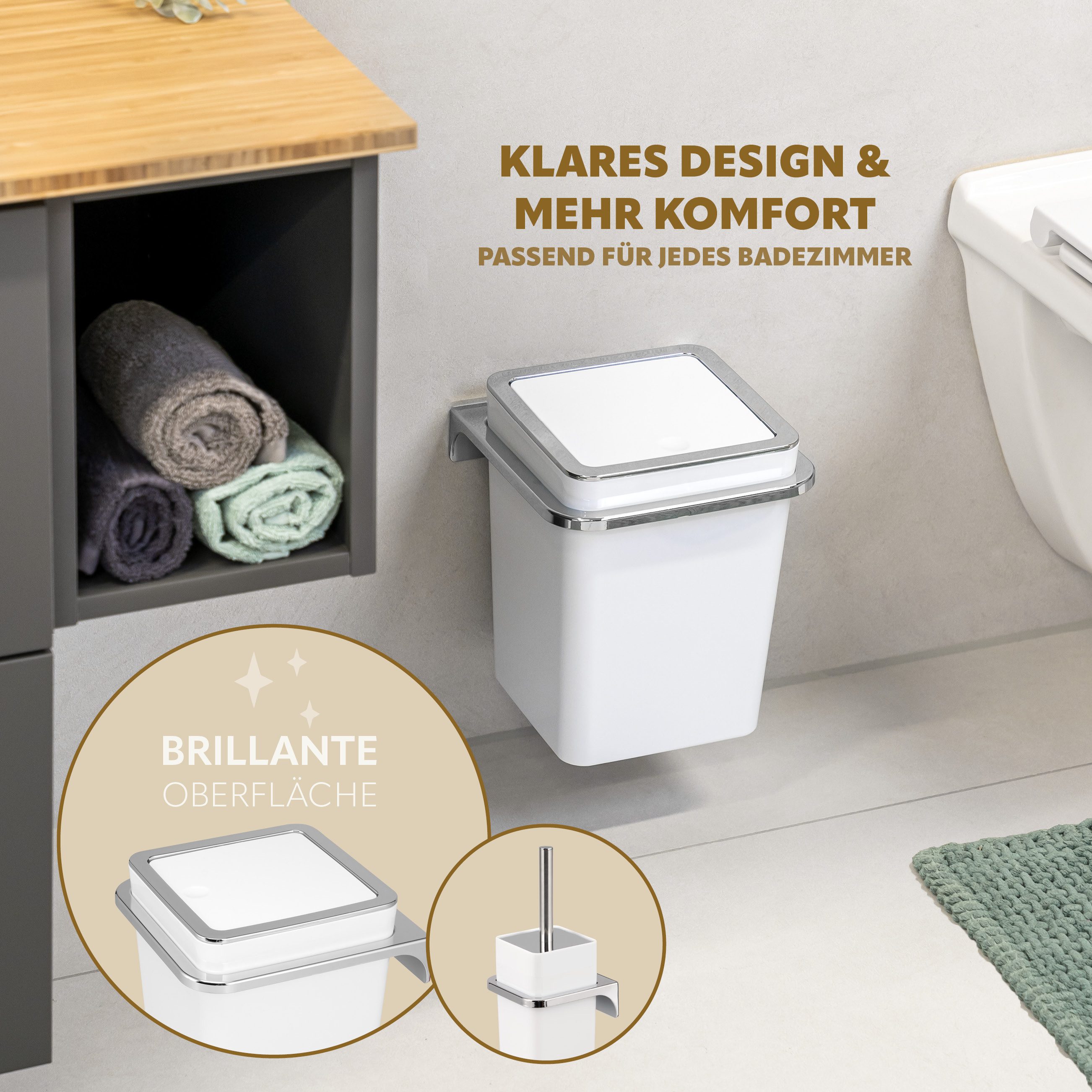 bremermann Badaccessoire-Set Badezimmer-Set, Zubehör-Set 2-tlg., Kunststoff günstig online kaufen