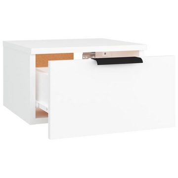 vidaXL Nachttisch Wand-Nachttisch Weiß 34x30x20 cm