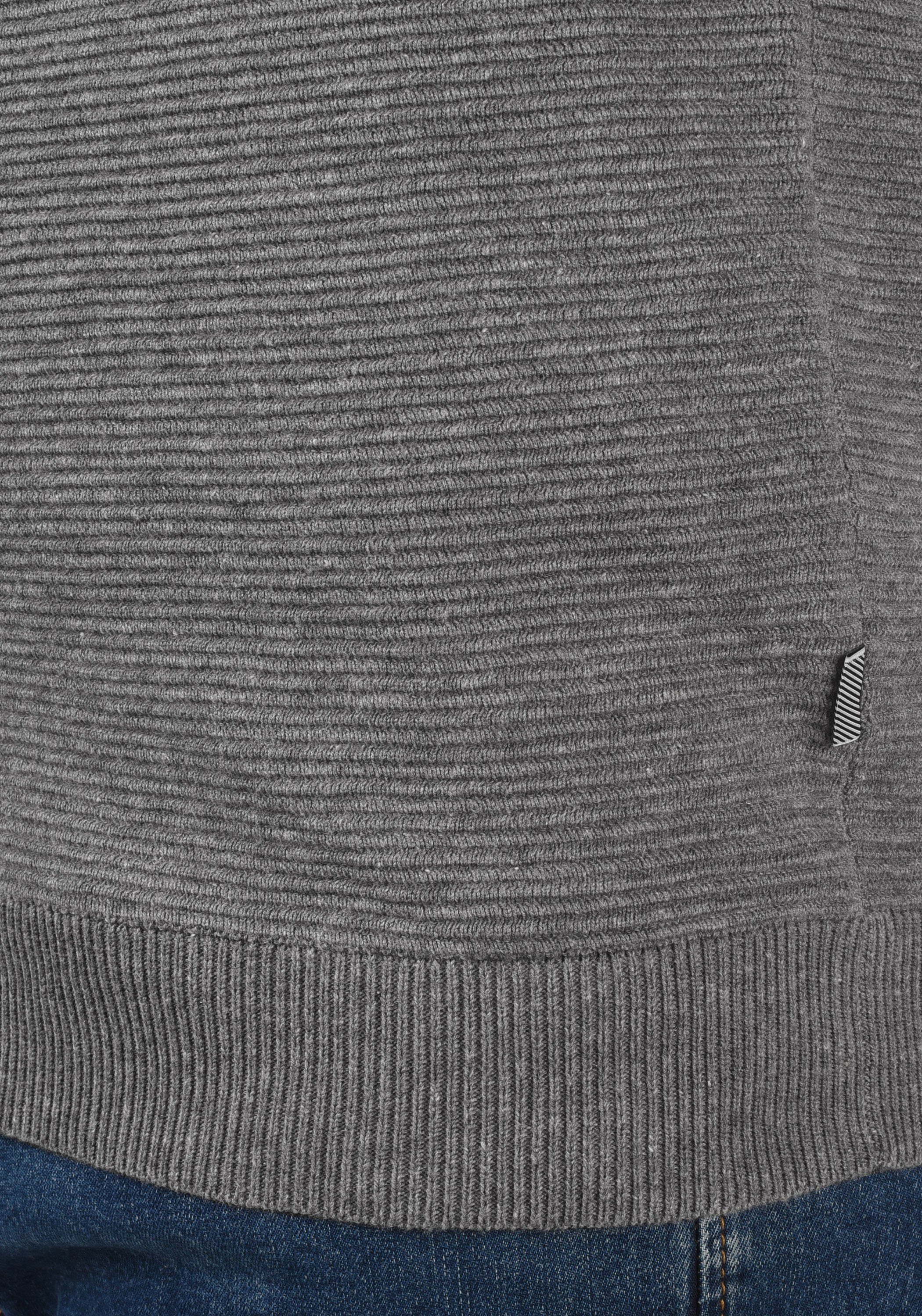 Strickjacke SDCezar !Solid Melange Grey (1840051) Cardigan Feinstrick aus
