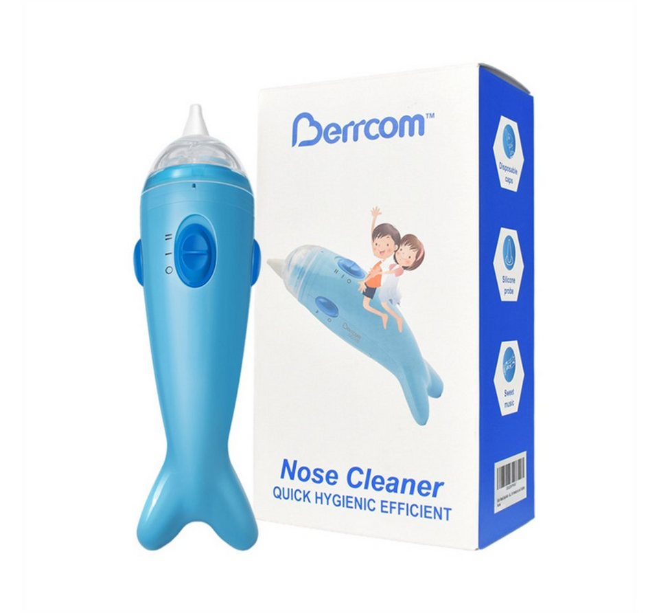 Berrcom Nasensauger Kindersicherheits-Booger-Reiniger, elektrischer  Nasensauger, 50 kPa, angenehmer Ton, Anspruch: 70 % mittel 100 % hoch