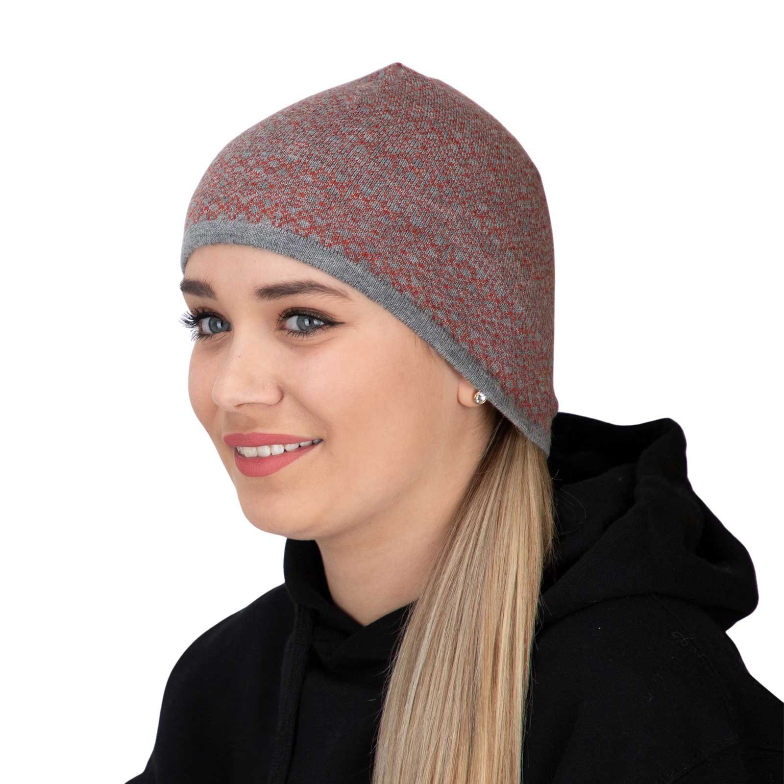 KUNST UND MAGIE für Wollmütze Strickmütze Sie Merinowolle Beanie Unisex Mütze aus Ihn und