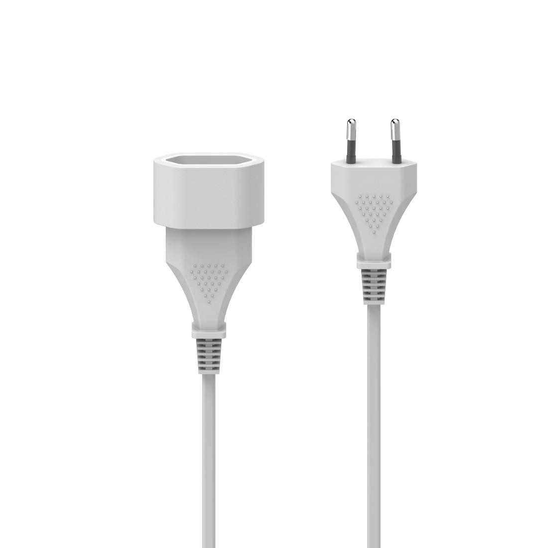 Hama Verlängerungskabel 3m Eurostecker & Eurokupplung Weiß - Hama Verlängerungskabel
