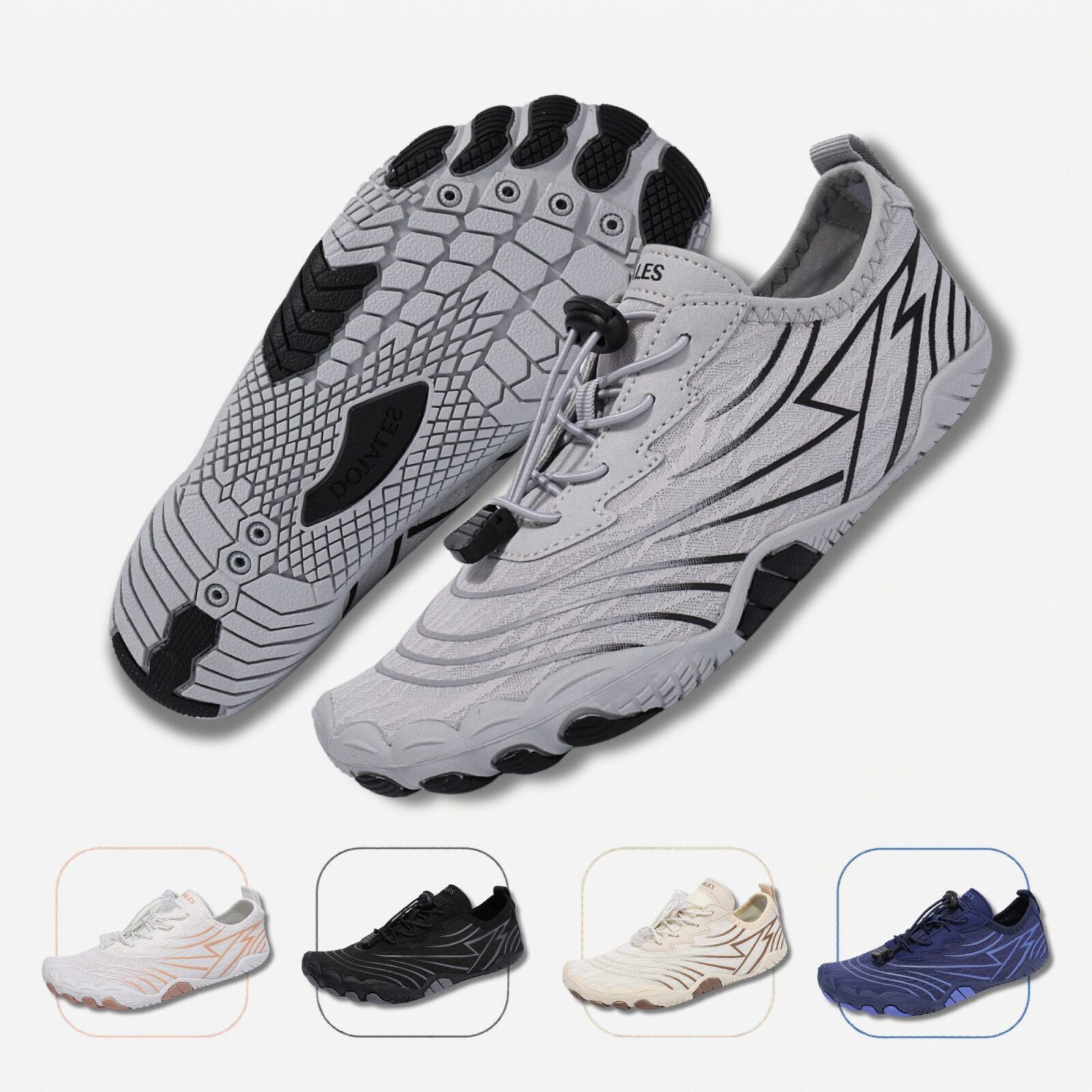 DOTALES Flowstep Barfußschuhe Damen & Herren, Flowstep Barfußschuhe Barfußschuh Das Original-Barfuß Sneaker, Minimalschuhe, Schnellverschluss