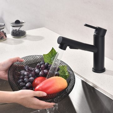 HOMELODY Küchenarmatur Wasserhahn für Küchenspüle. Ausziehbarer Küchenhahn