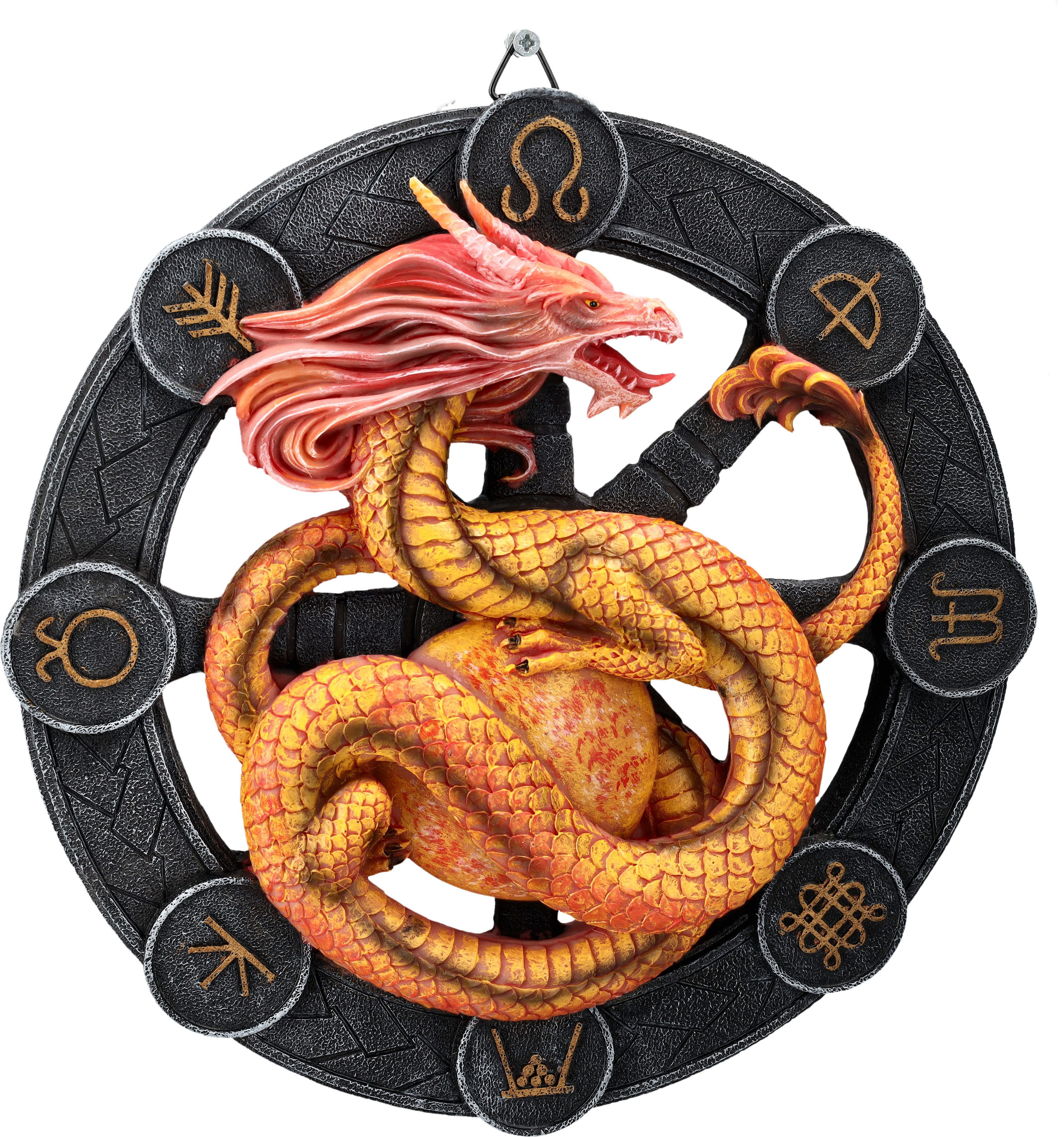 Wanddekoobjekt Wandrelief - Drache Litha by Anne Stokes - Wanddekoobjekt Deko Fantasy