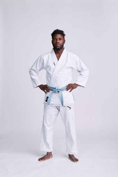 IPPONGEAR Karateanzug Rookie BJJ Brazilian Jiu Jitsu Anzug (Jacke, Hose und Gürtel), 350gr/m² Stoffdichte I Reißfestes Material
