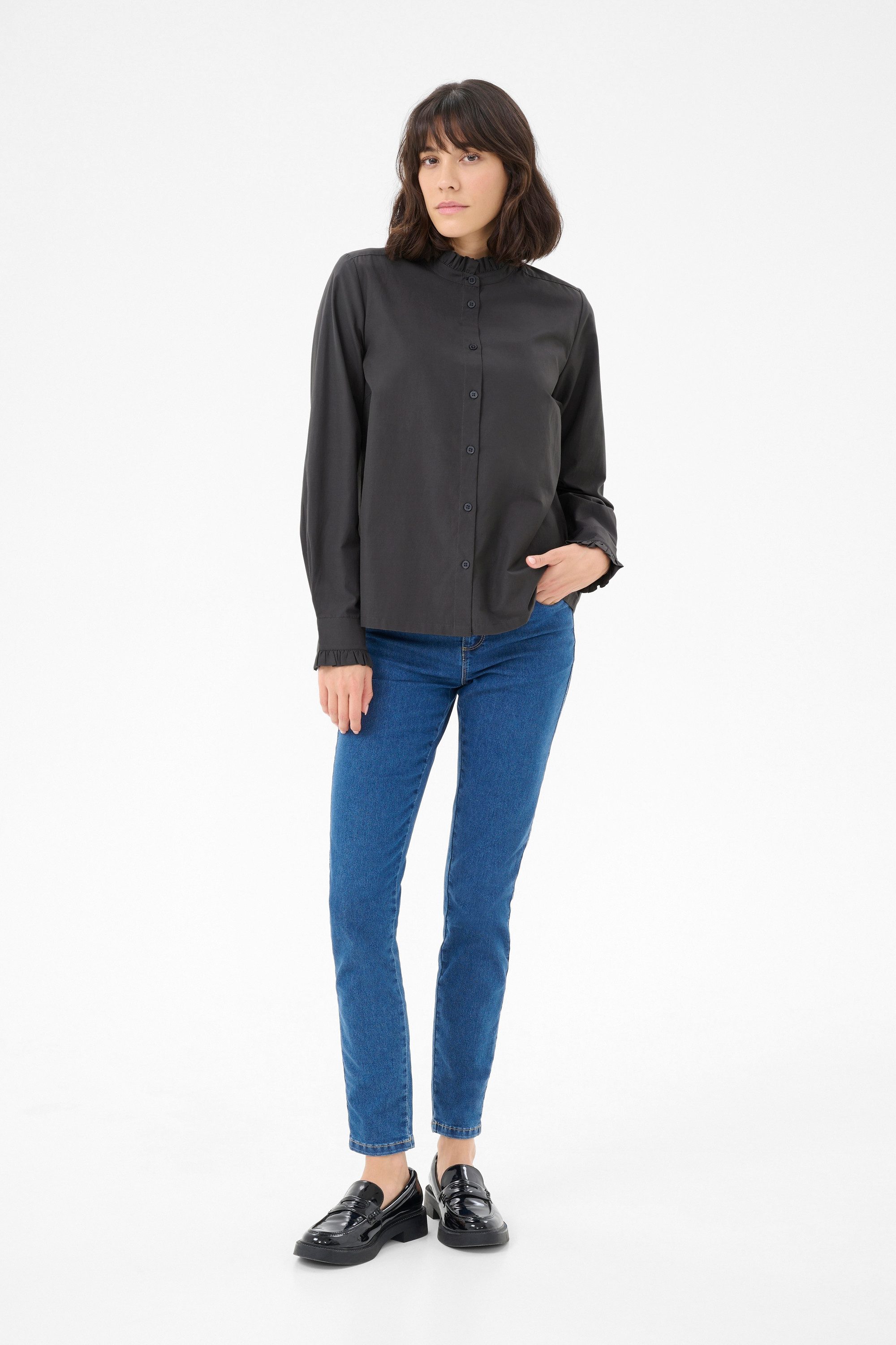 KAFFE Langarmhemd Langarm - Hemd KAida