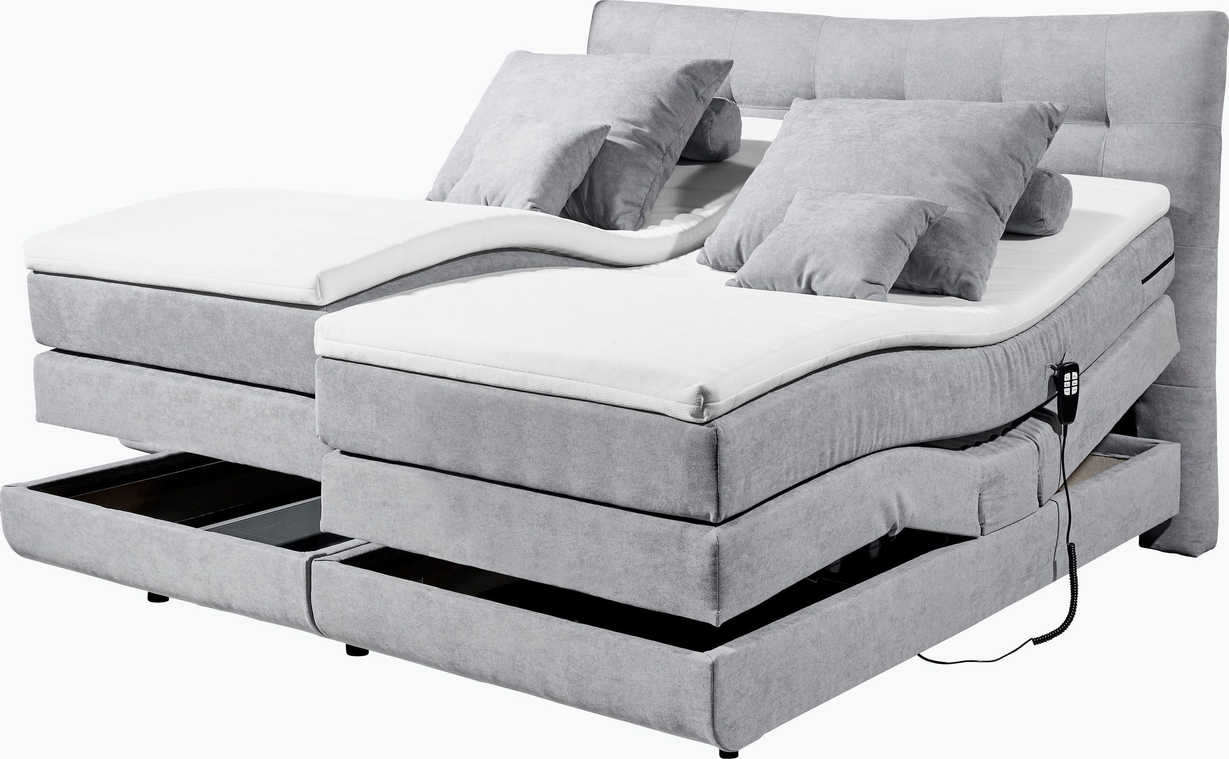 Elektrisches Boxspringbett mit Motor - Modell 