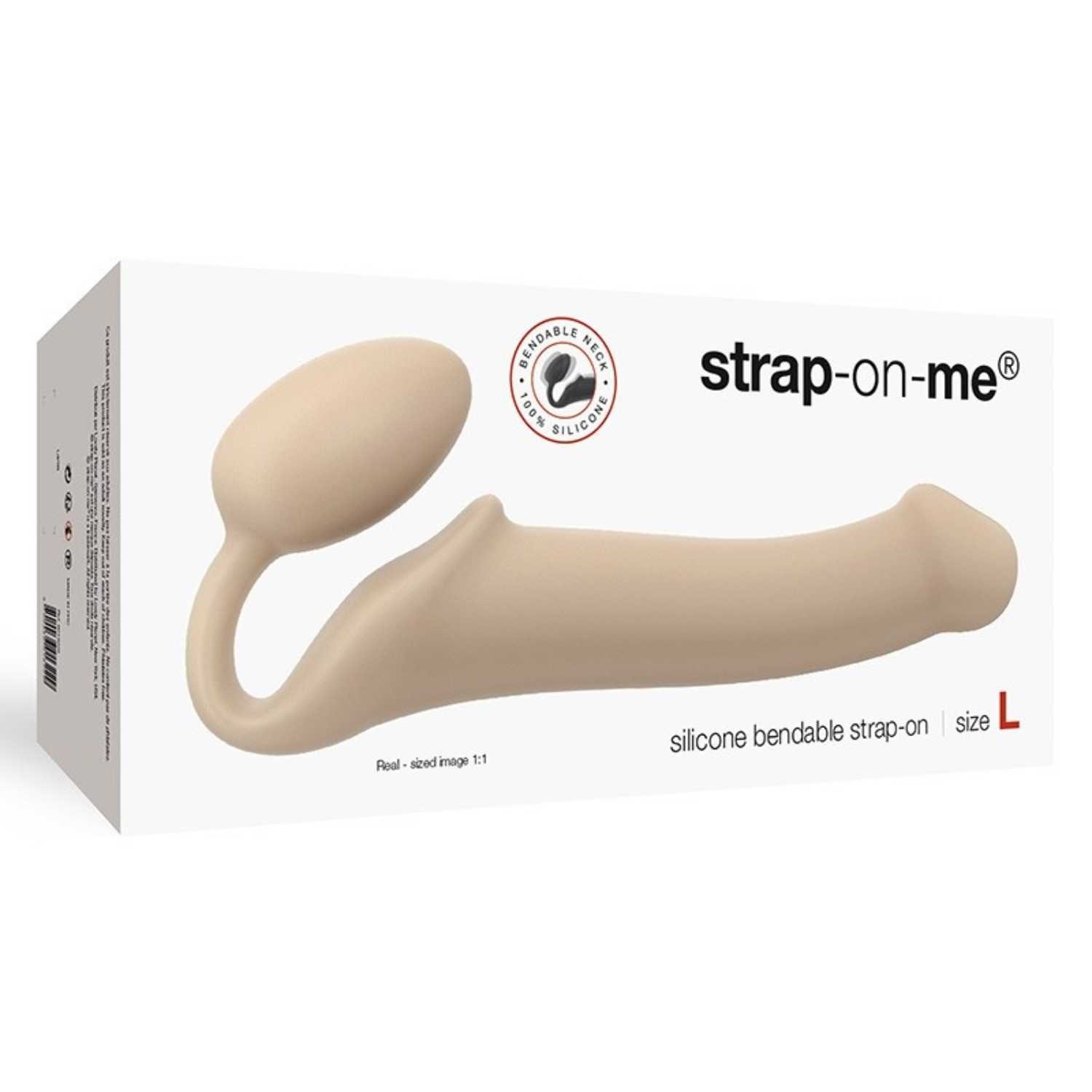strap-on-me® Strap-On-Me L Dildo Strapon natur Strapless Strap-on-Dildo