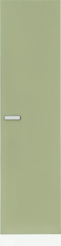 wiho Küchen Seitenschrank Husum 50 cm breit avocadogrün/weiß | Vorratsschränke
