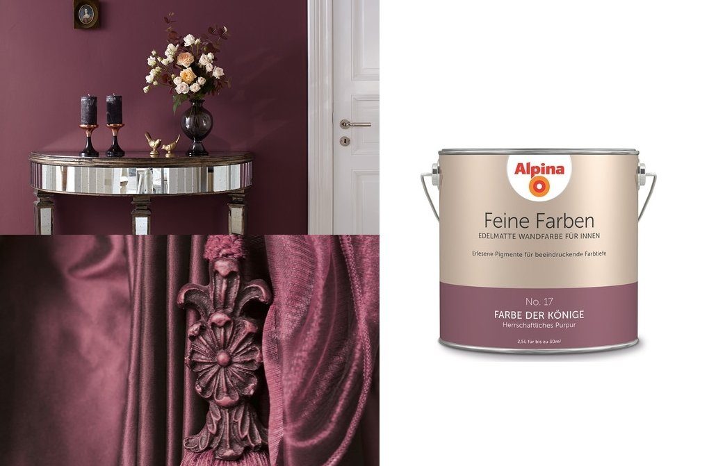 *Alpina* Wand- und Deckenfarbe Feine Farben 2,5 L No.17 FARBE DER KÖNIGE