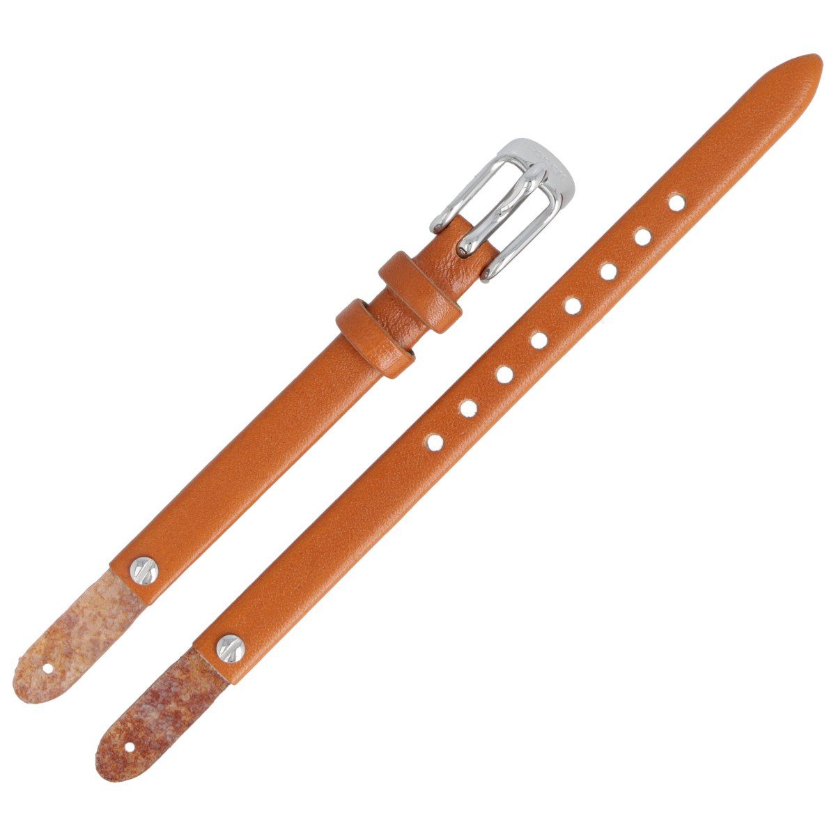 Fossil Uhrenarmband 8mm Leder Braun ES-4025 LB-ES4025