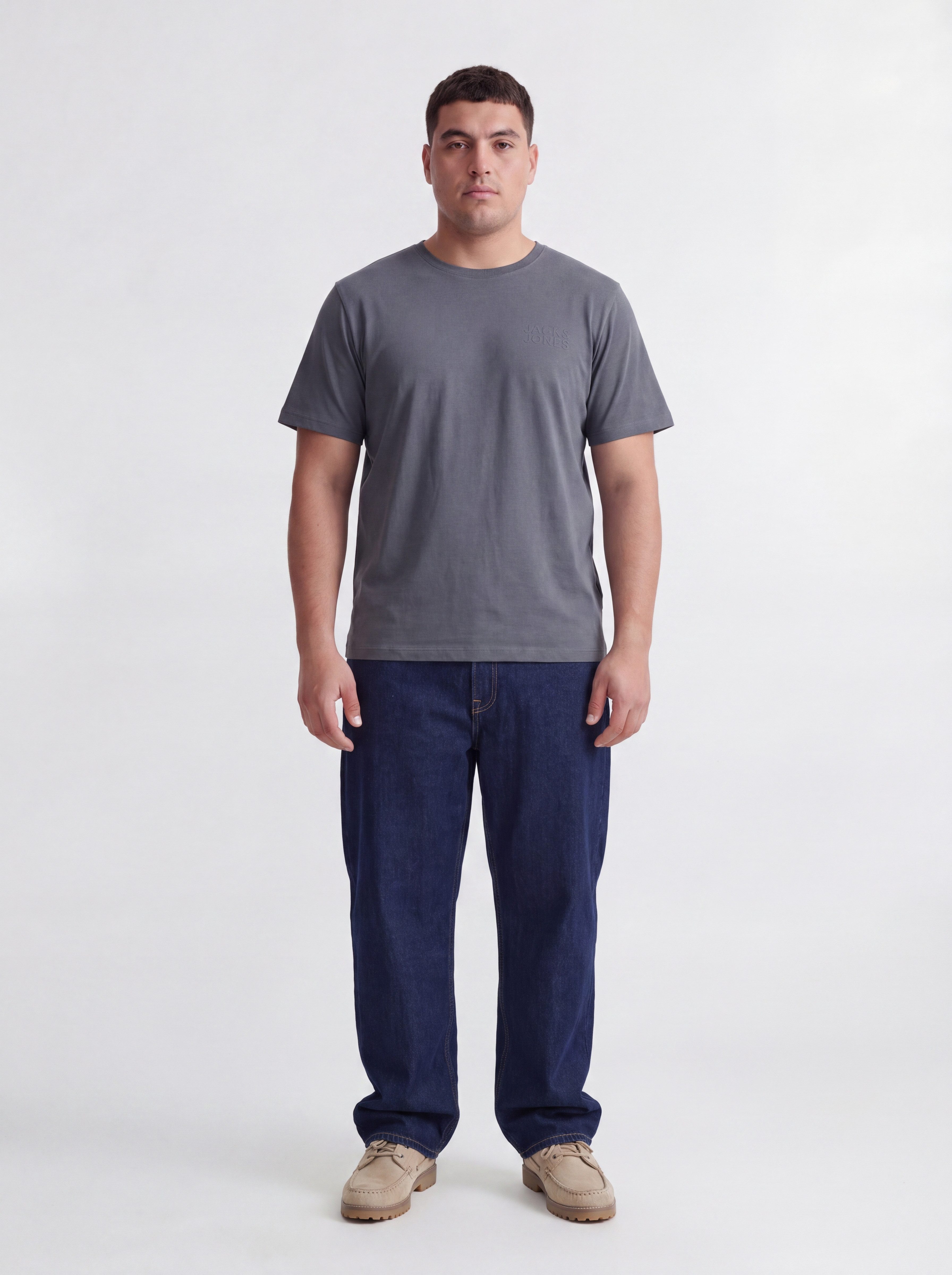 Jack & Jones PlusSize Rundhalsshirt JJECORP LOGO TEE SS O-NECK NOOS PLS Baumwolle, regular fit – Bild 3 von 5