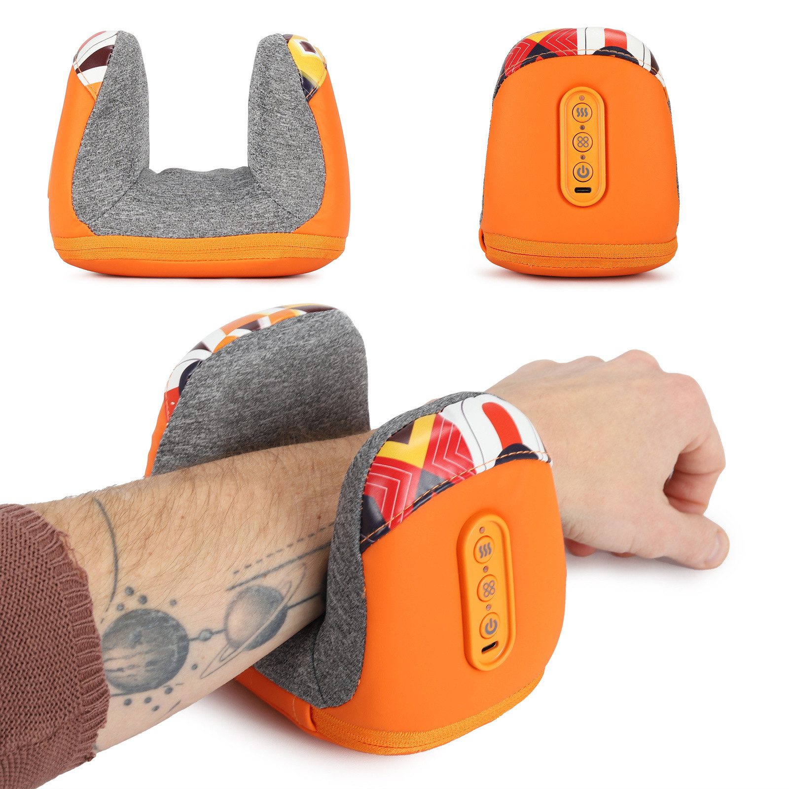 Habys Massageliege Handgelenk-Massagegerät 3 in 1 mit Wärmefunktion, bequem & tragbar