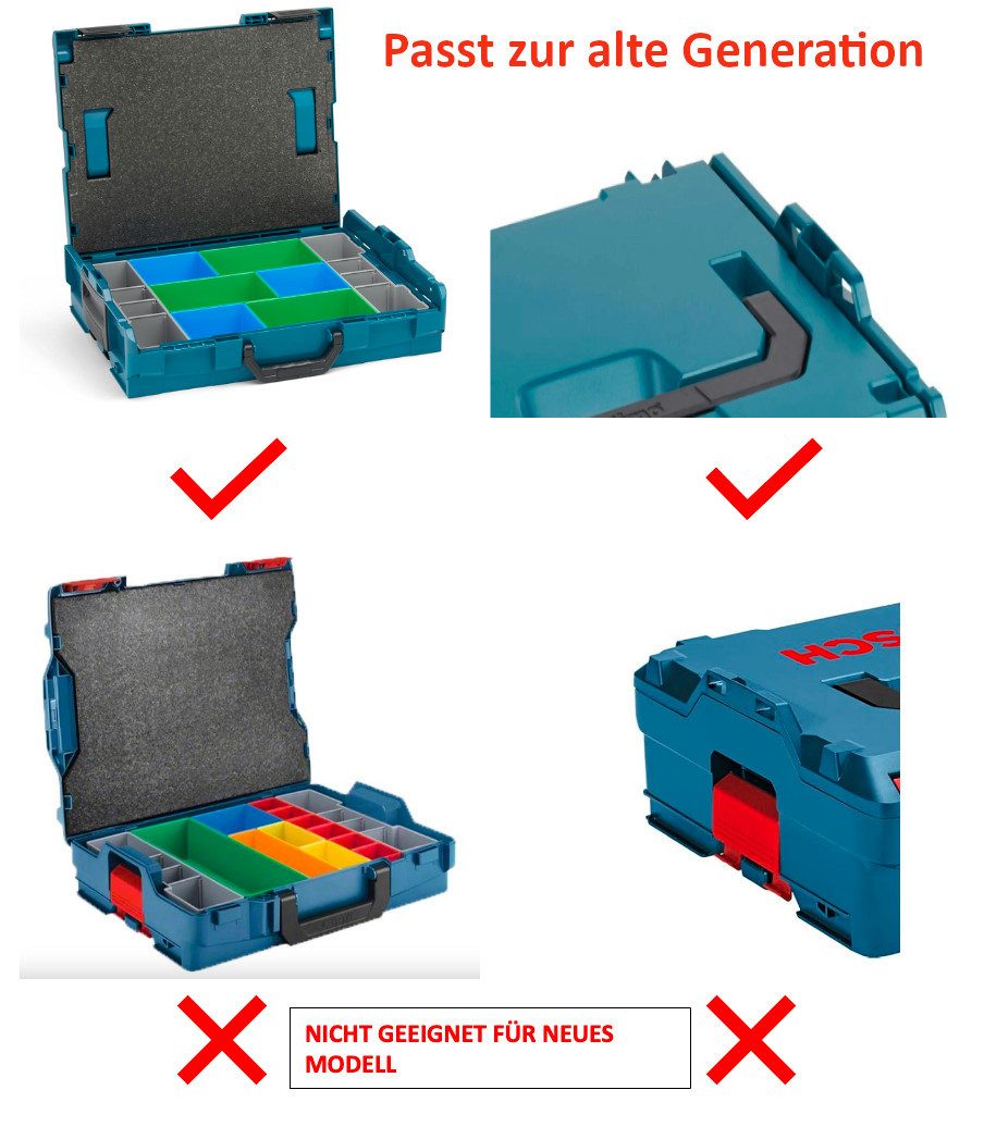 Sortimo® Werkzeugkoffer BOSCH SORTIMO Einlage Insetboxen-Set für L-BOXX 102 & 136