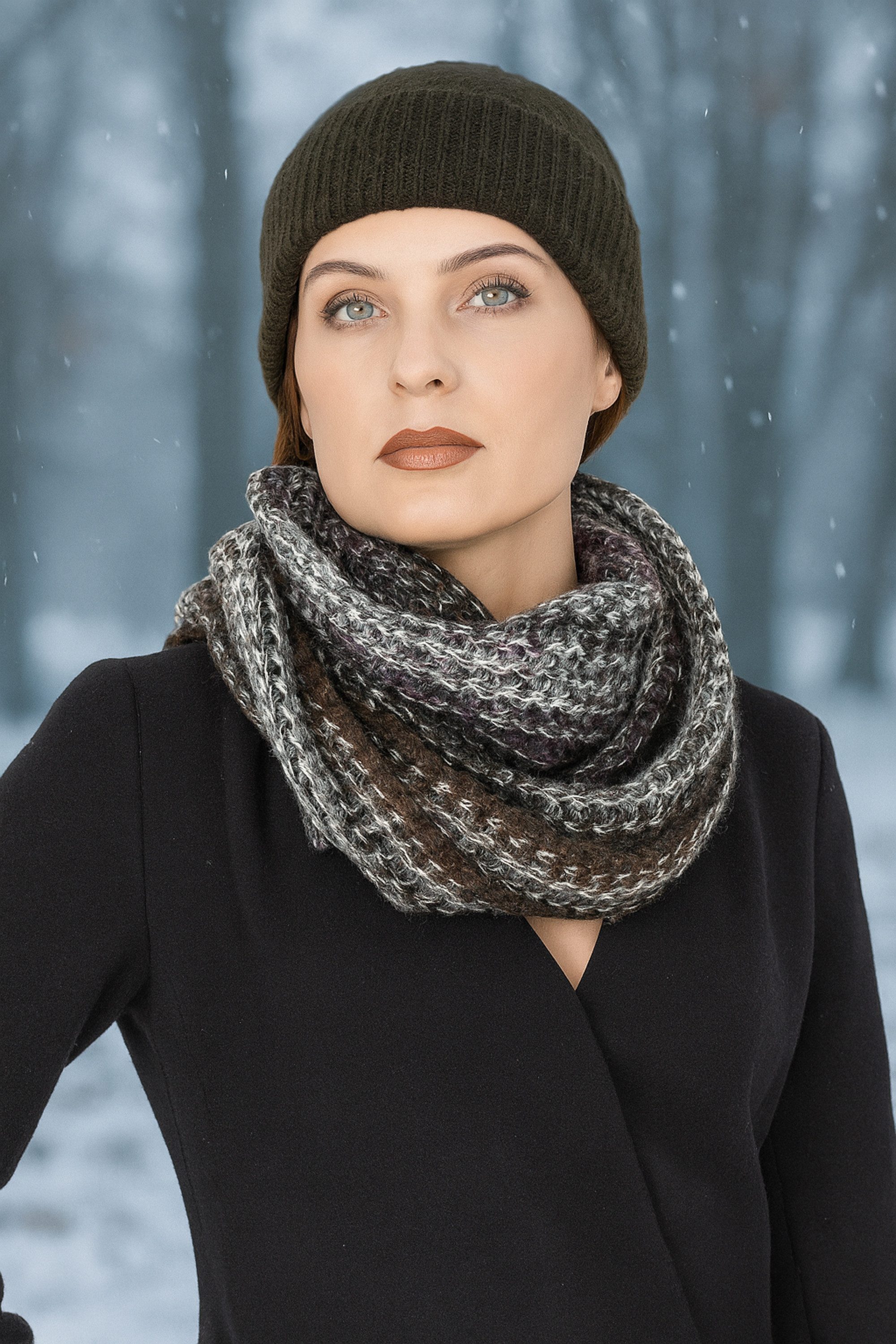 COLLEZIONE ALESSANDRO Strickschal Strickloop, (1-St), Made in Italy, in tollen Цвета(ов)