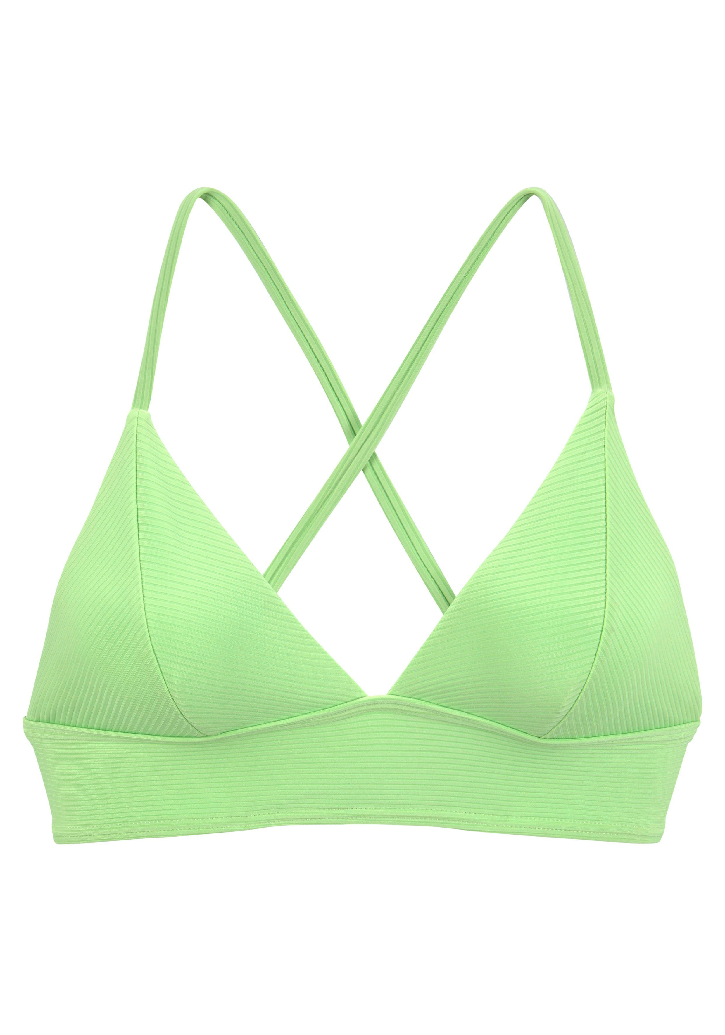 Venice Beach Triangel-Bikini-Top Lucky, aus gerippter Strukturware günstig online kaufen