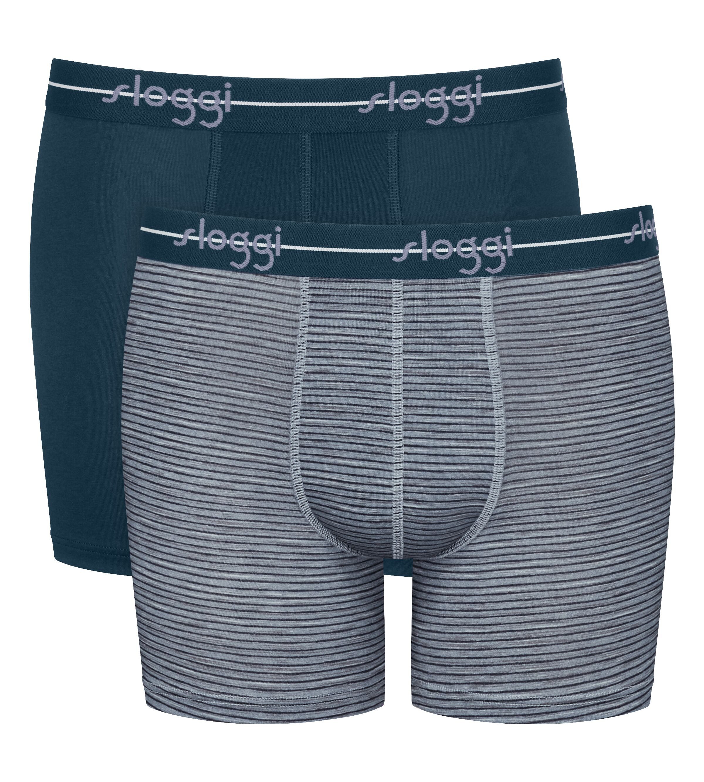 Sloggi Boxershorts men Start (2er Pack) ohne Eingriff, extra weiches Taillenband, Single-Jersey Qualität