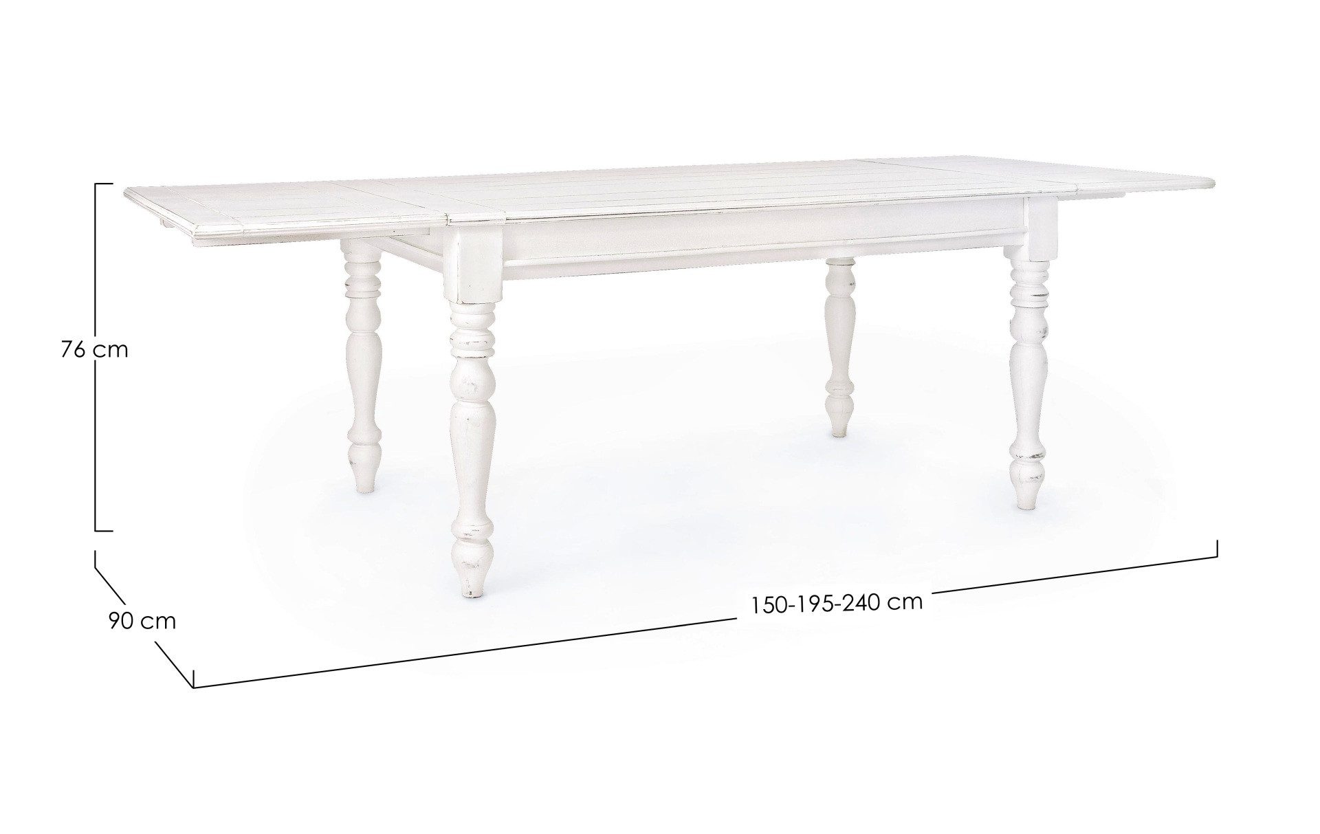 Bizzotto Esstisch Colette aus Mangoholz, 150-240 günstig online kaufen