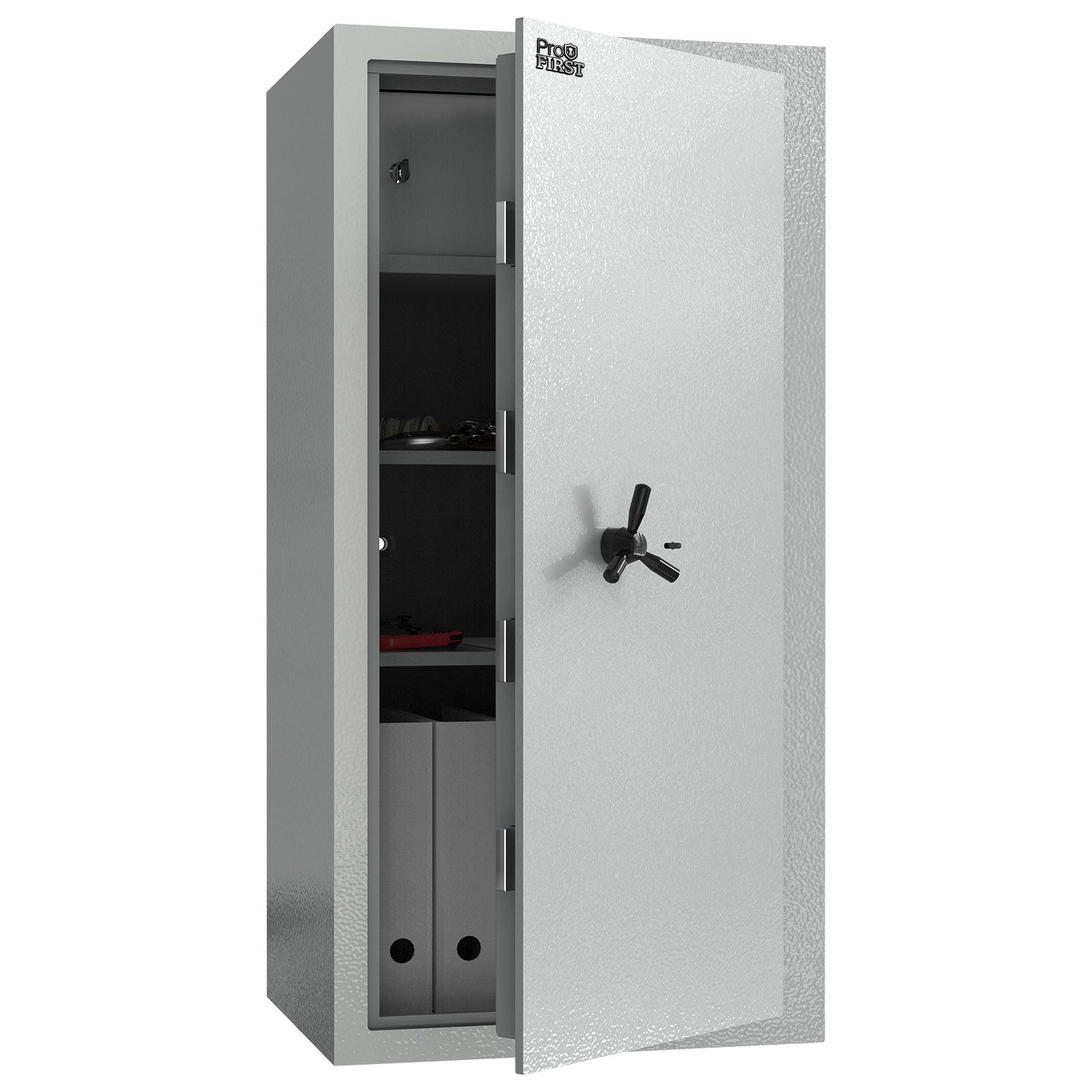 Profirst Wertschutzschrank Tresor EN1 Fortress 110 Doppelbartschloss lichtgrau