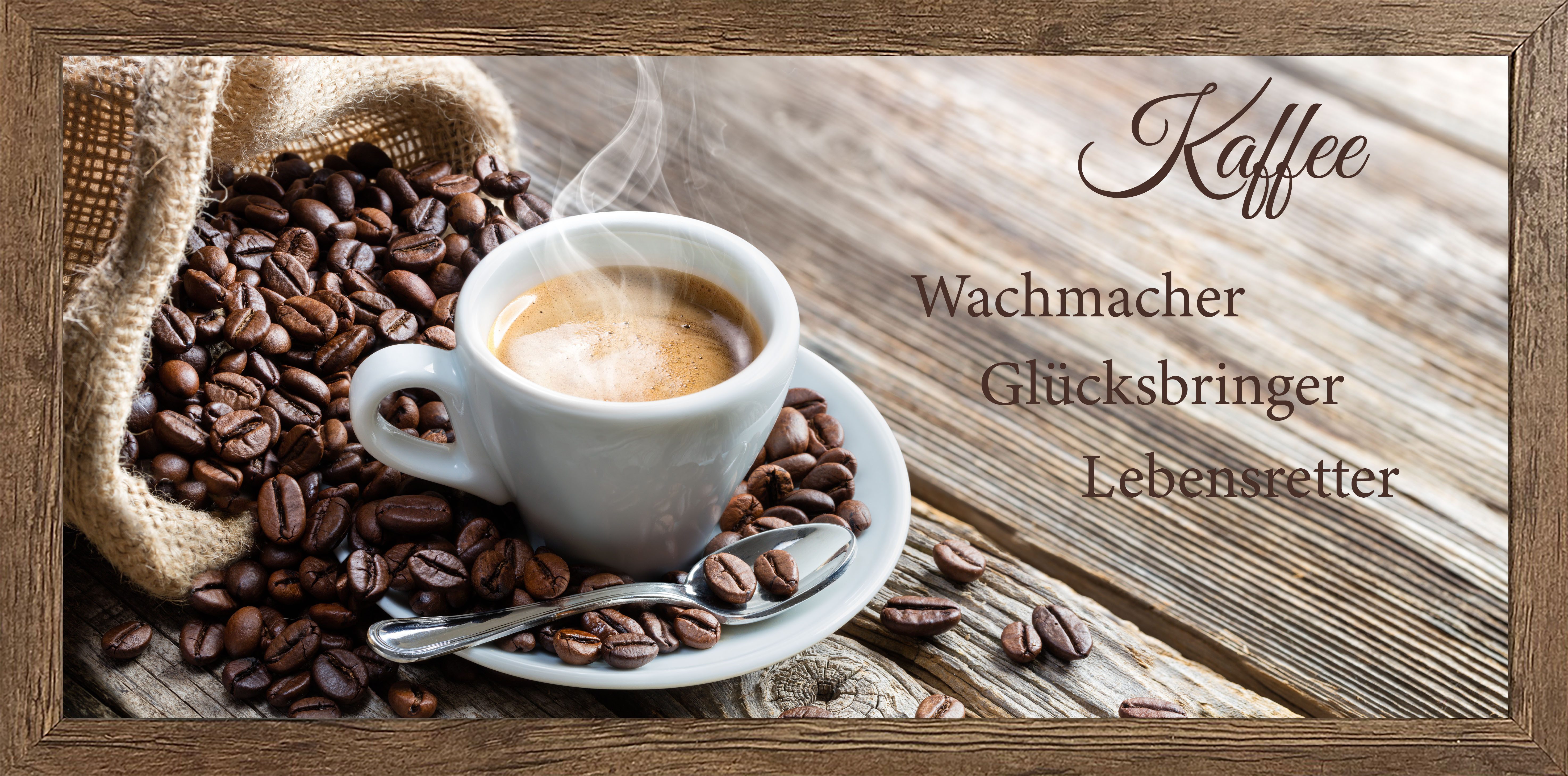 Bönninghoff Bild mit Rahmen, Essen, Getränke, Kaffee, Kaffee Bilder, Küche, günstig online kaufen