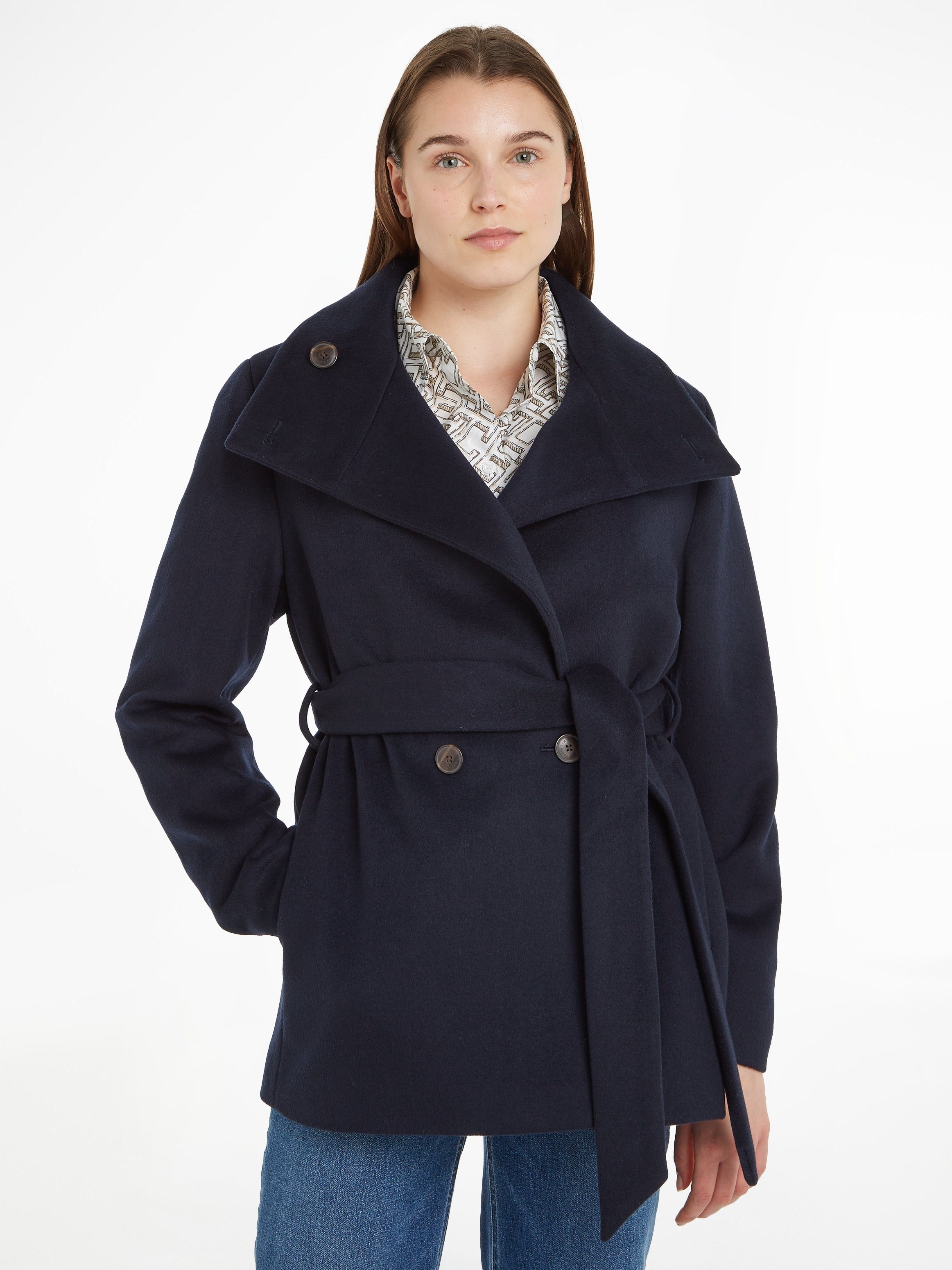 Tommy Hilfiger Outdoorjacke WOOL BLEND DB günstig online kaufen