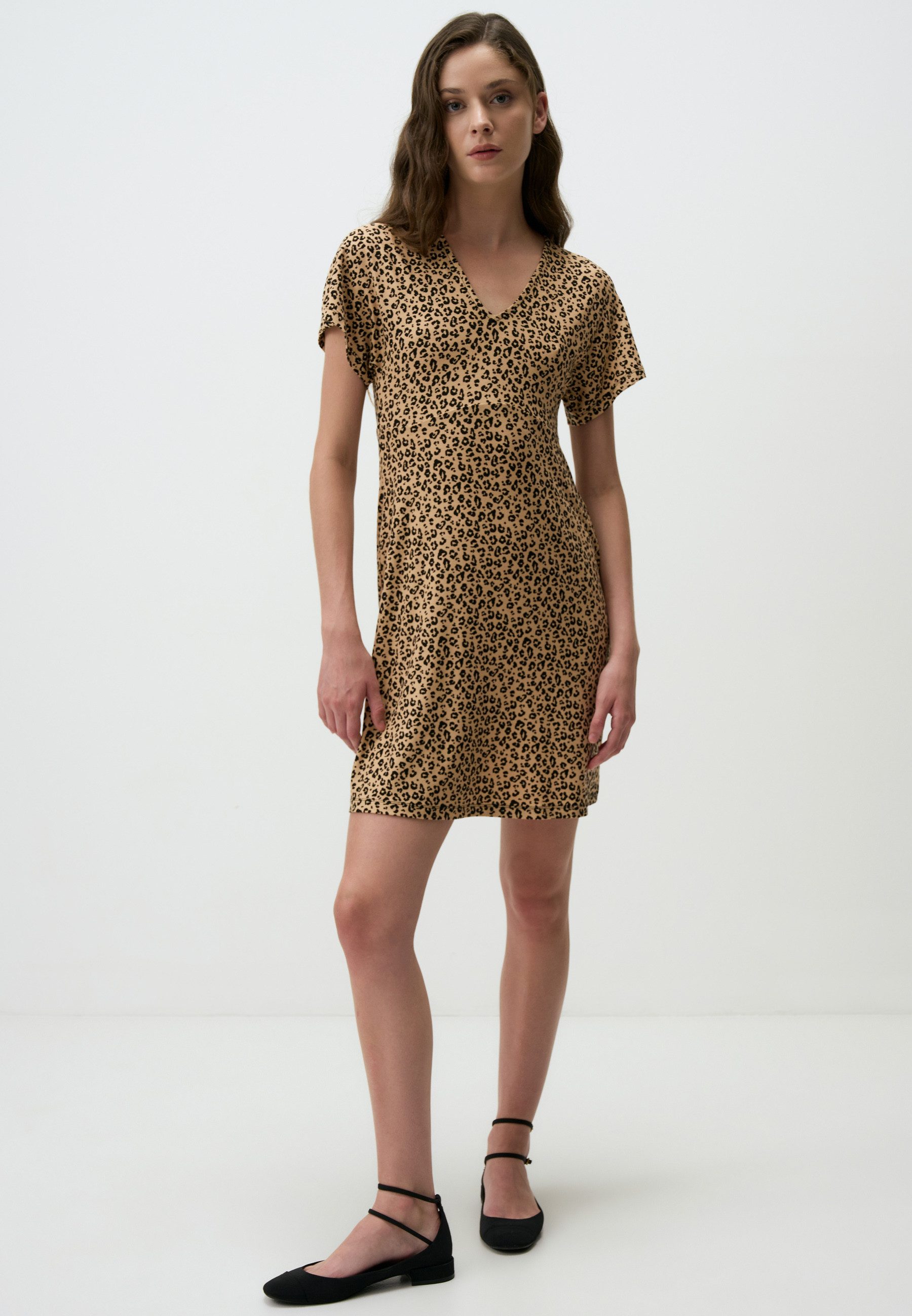 Jimmy Key V-Ausschnitt-Pullover Leopard Charme V-Ausschnitt günstig online kaufen