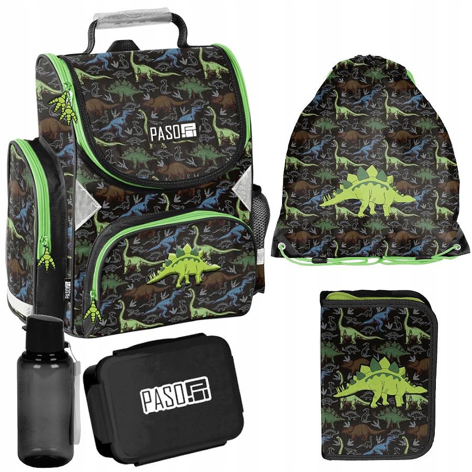 Schulrucksack Mega-Set Dinosaurs Schulset 5-tlg.