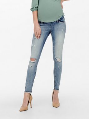ONLY MATERNITY Skinny-fit-Jeans Onlblush (1-tlg) Weiteres Detail, Fransen