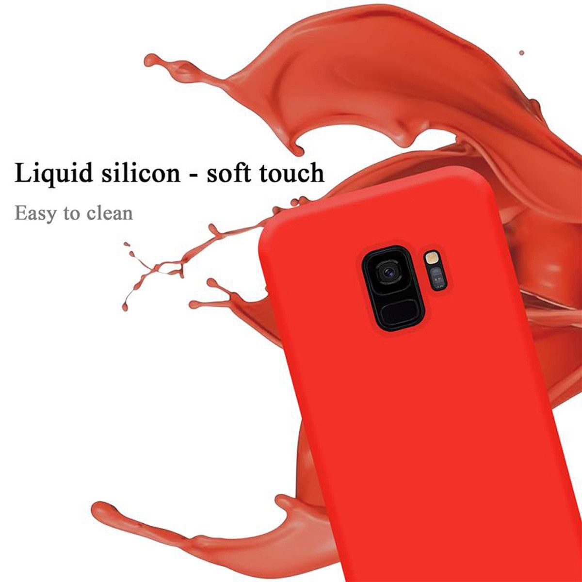 Cadorabo Handyhülle für Samsung Galaxy S9 Hülle Samsung Galaxy S9, Flexible Hülle TPU Silikon Schutzhülle Back Cover Case